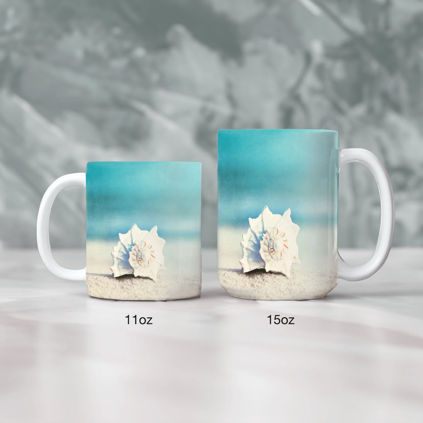 Beach Seashell Mug, Shell Mugs