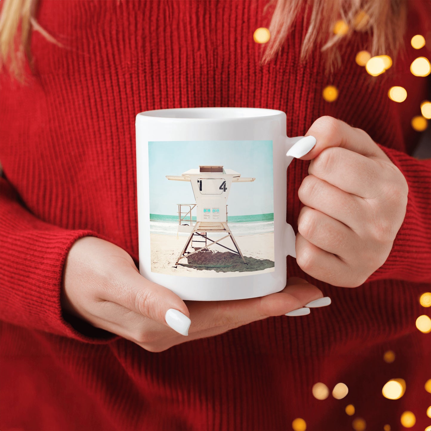 Lifeguard Stand Tower Mug, Beach Mug