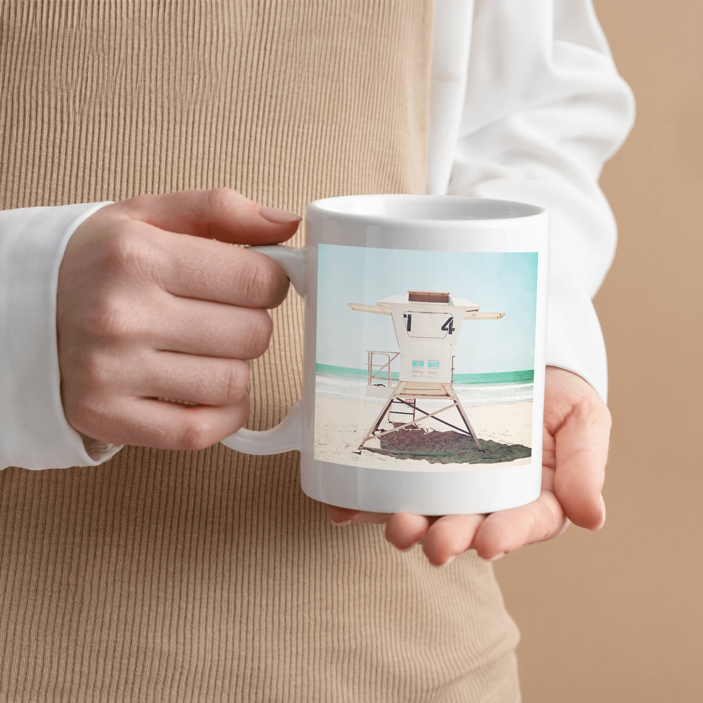 Lifeguard Stand Tower Mug, Beach Mug