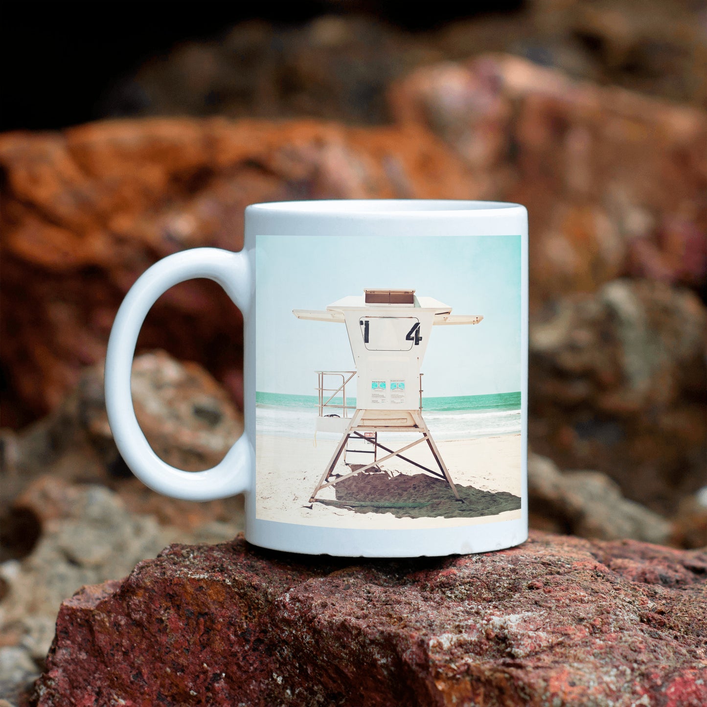 Lifeguard Stand Tower Mug, Beach Mug