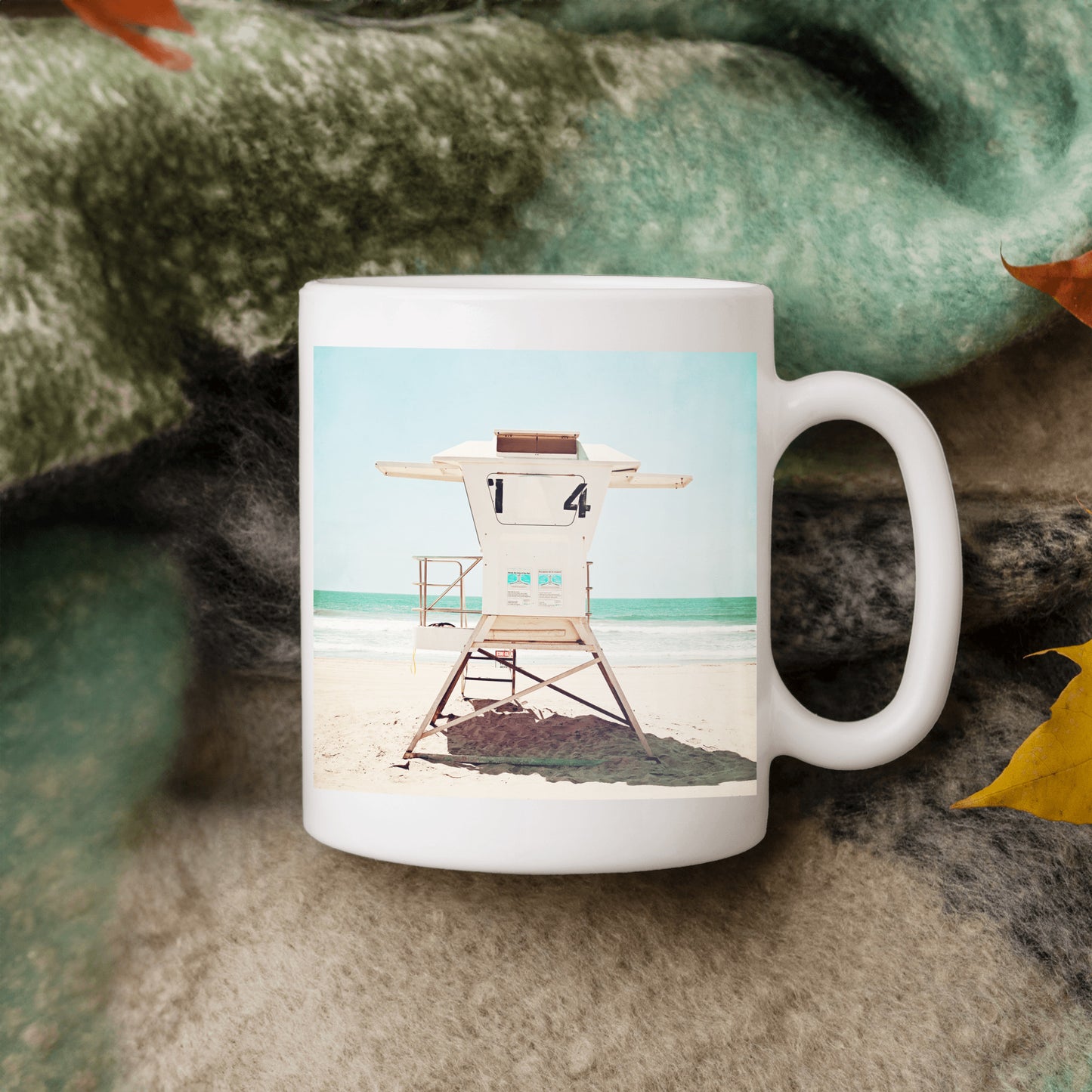 Lifeguard Stand Tower Mug, Beach Mug