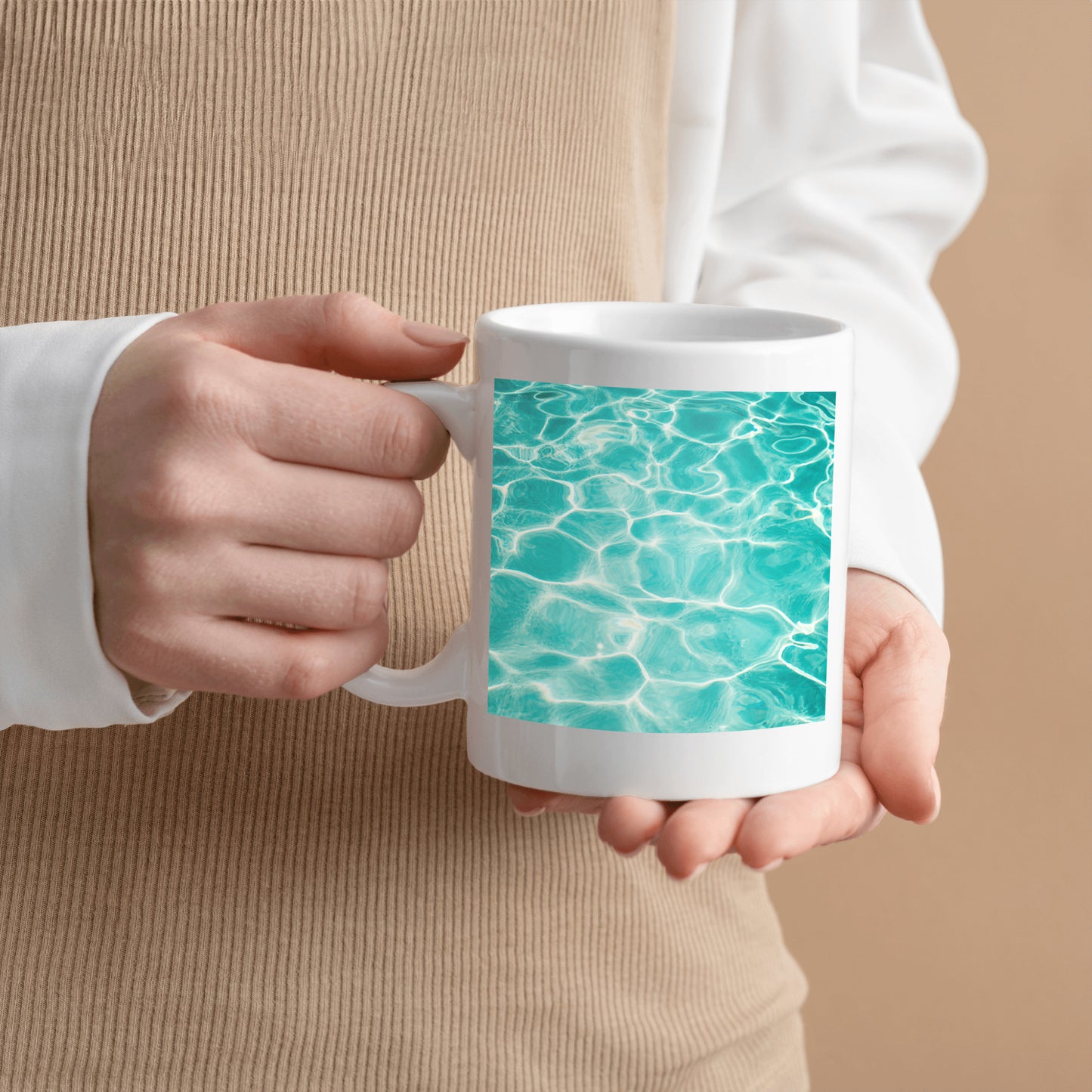 Water Ocean Mug, Beach Caribbean Drinkware