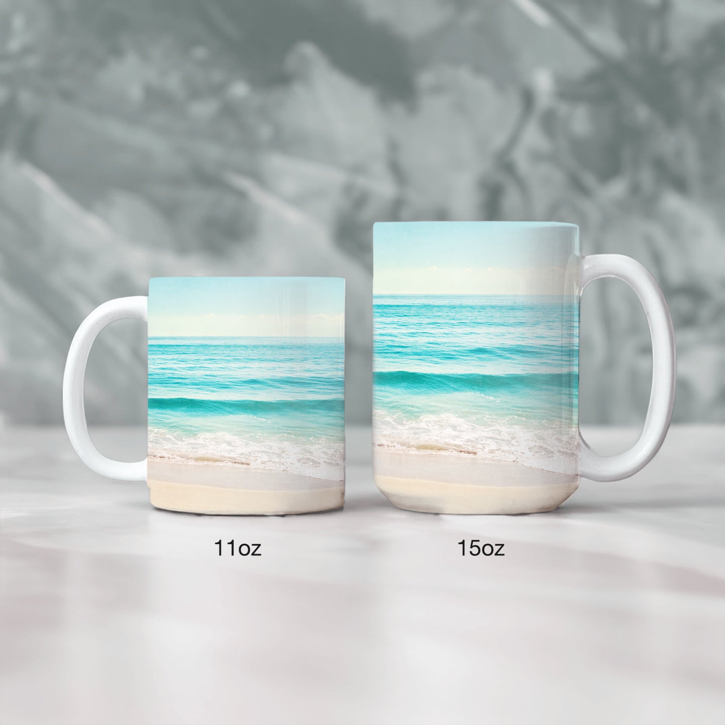 Ocean Seascape Mug, Beach Photography Drinkware