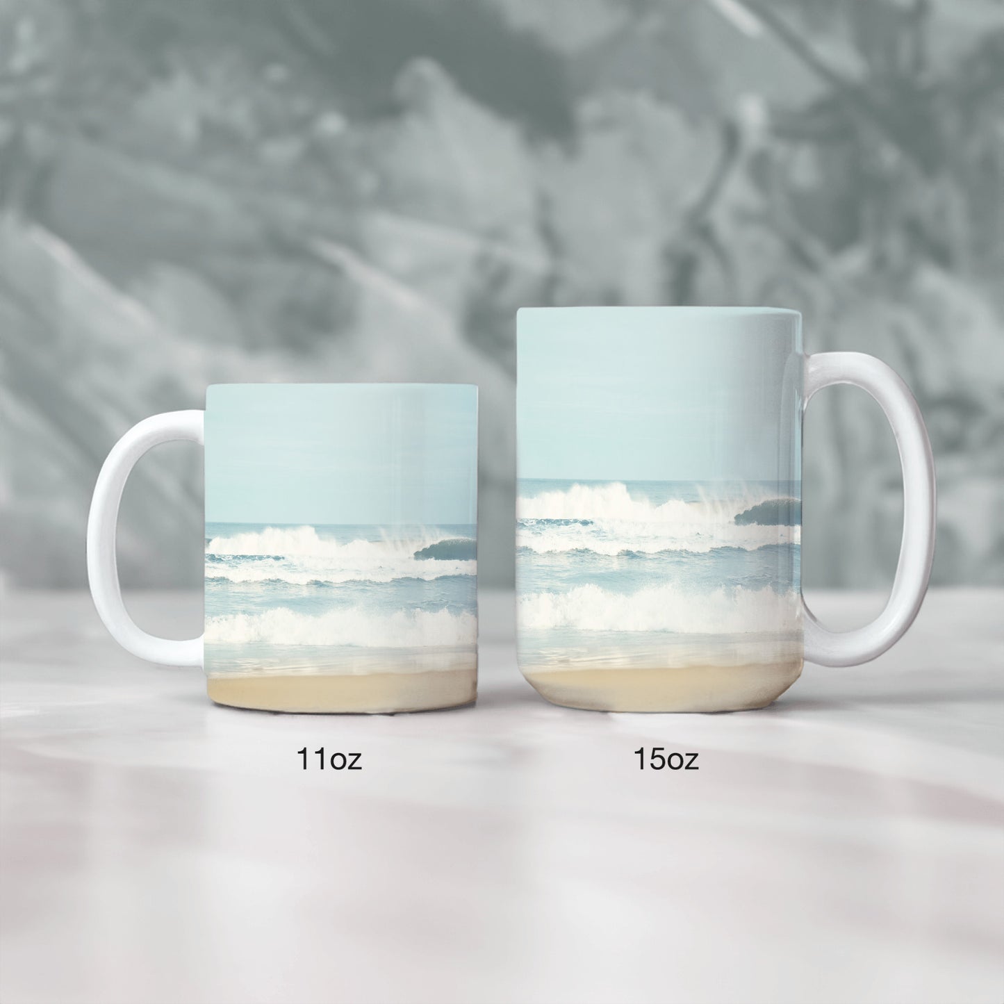 Ocean Beach Mug, Seashore Drinkware Gift