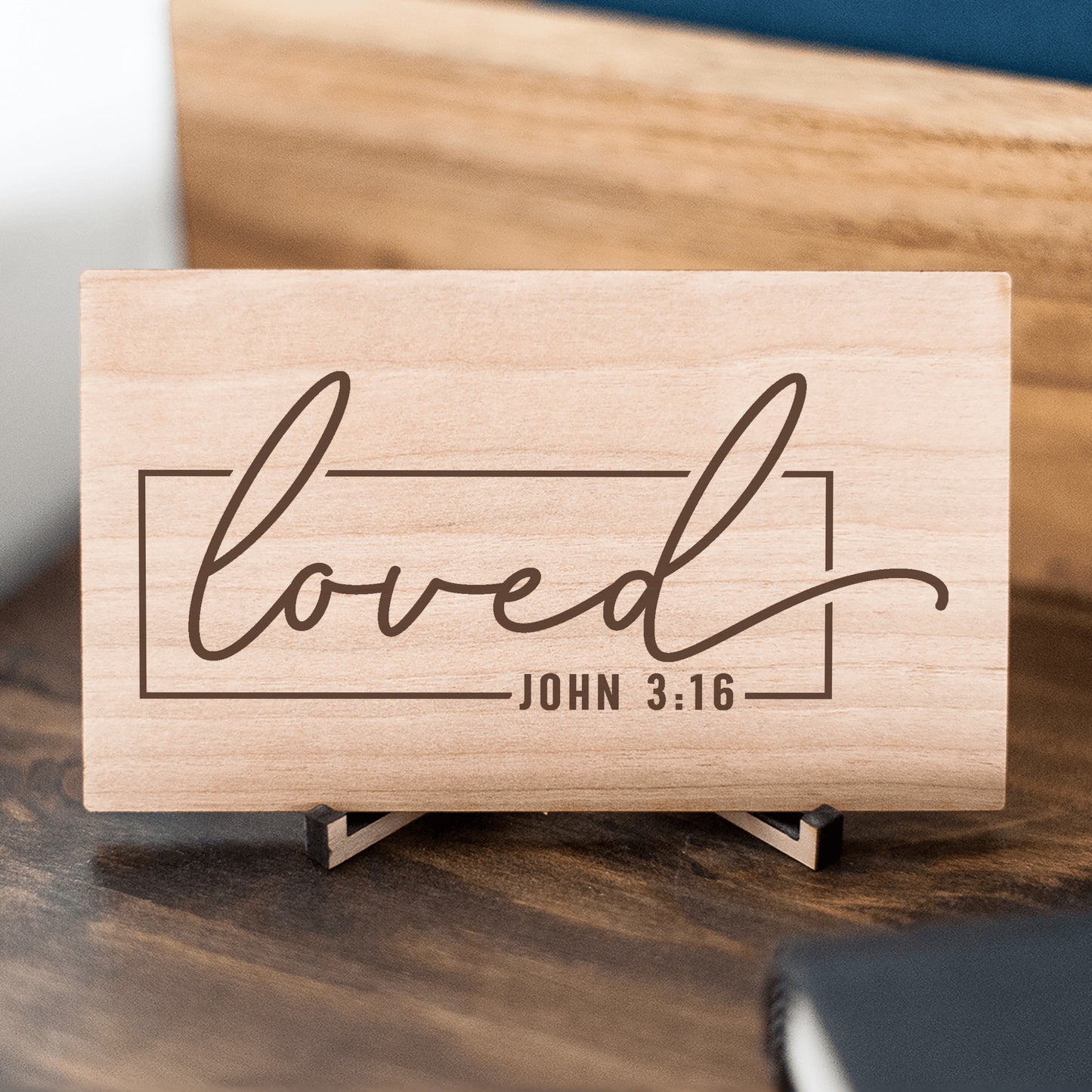 Bible Verse Wooden Sign, Postcard Gift
