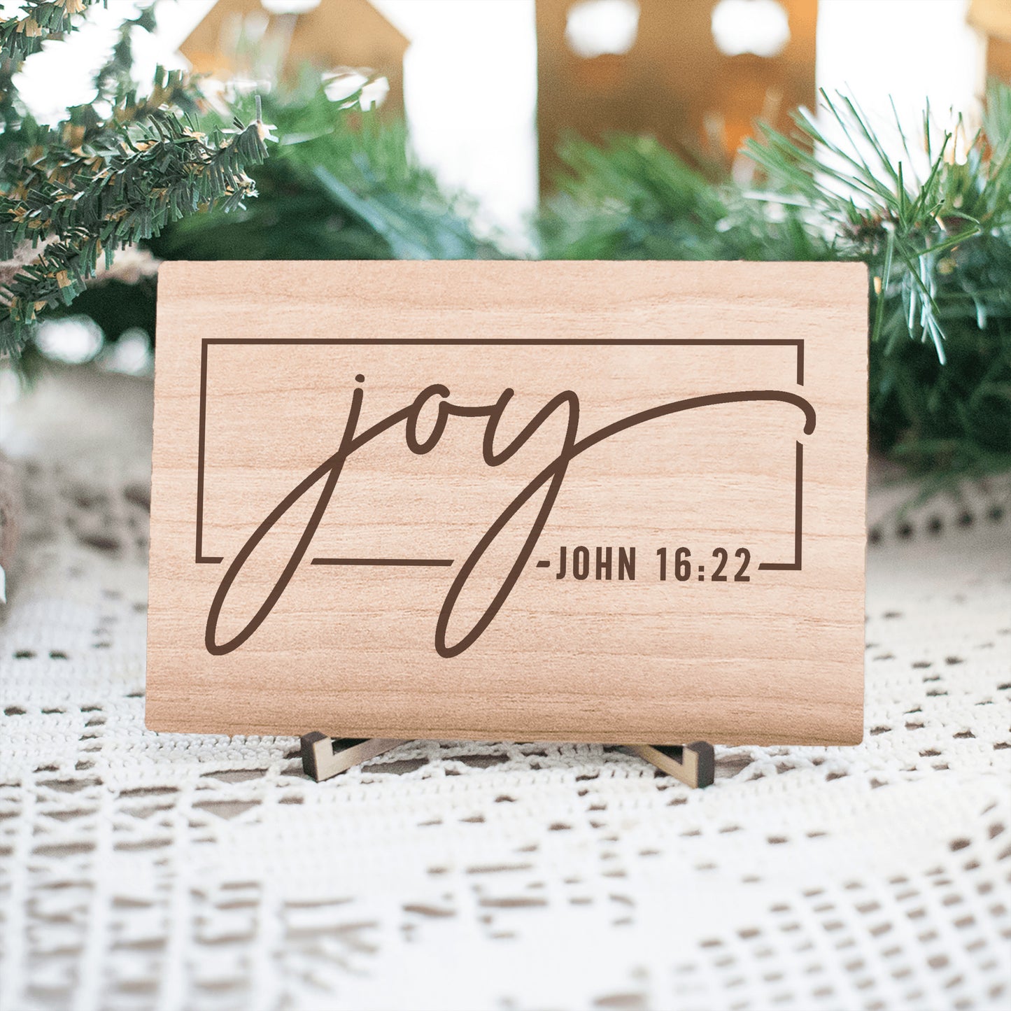 Joy Bible Verse Sign, Christian Gift