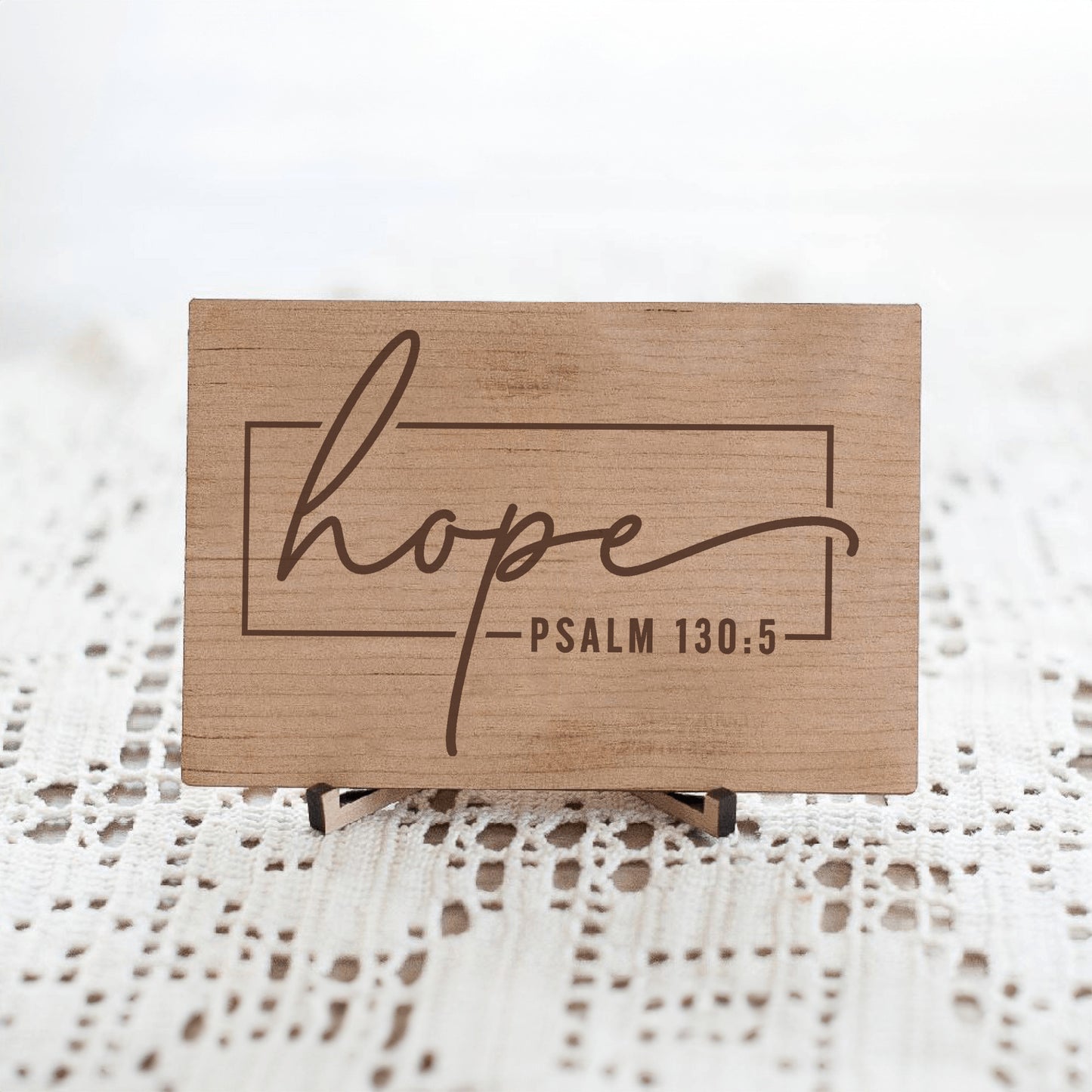 Bible Verse Wooden Sign, Hope Gift