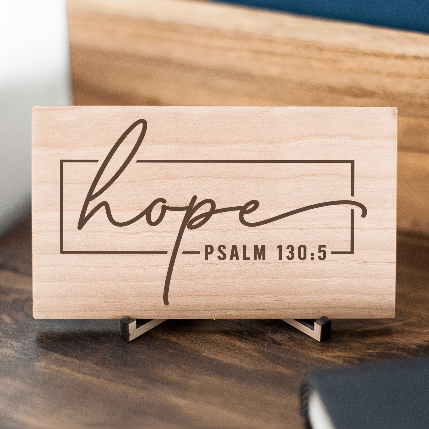 Bible Verse Wooden Sign, Hope Gift