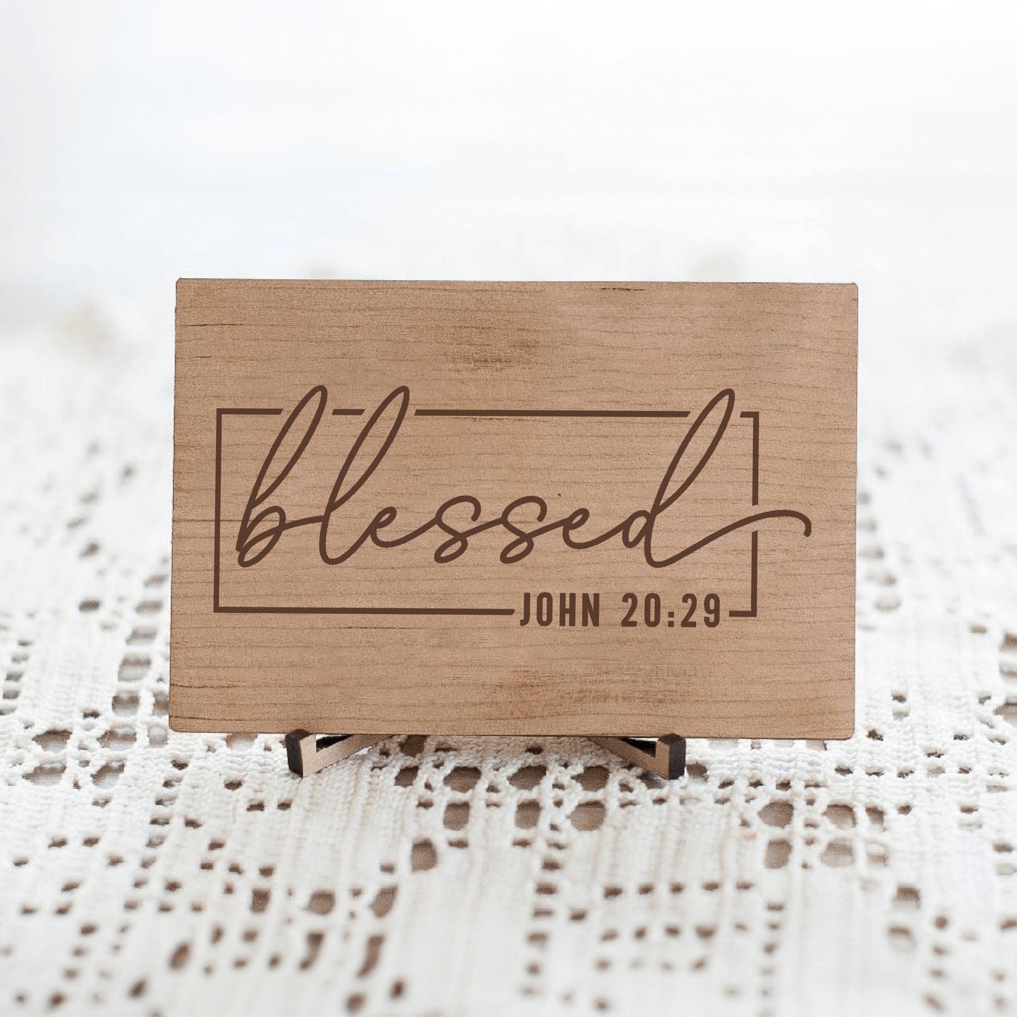 Christian Wood Sign, Bible Verse Gift