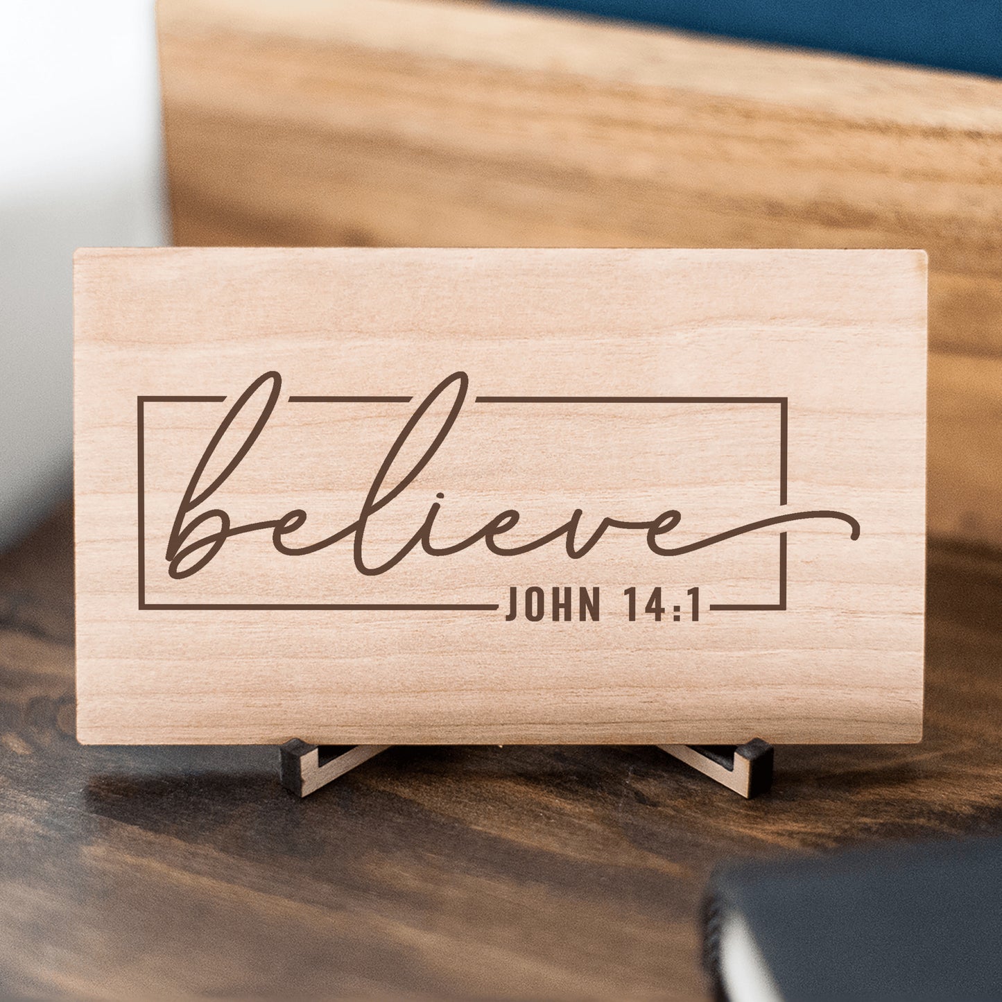 Christian Gift, Believe Wooden Sign