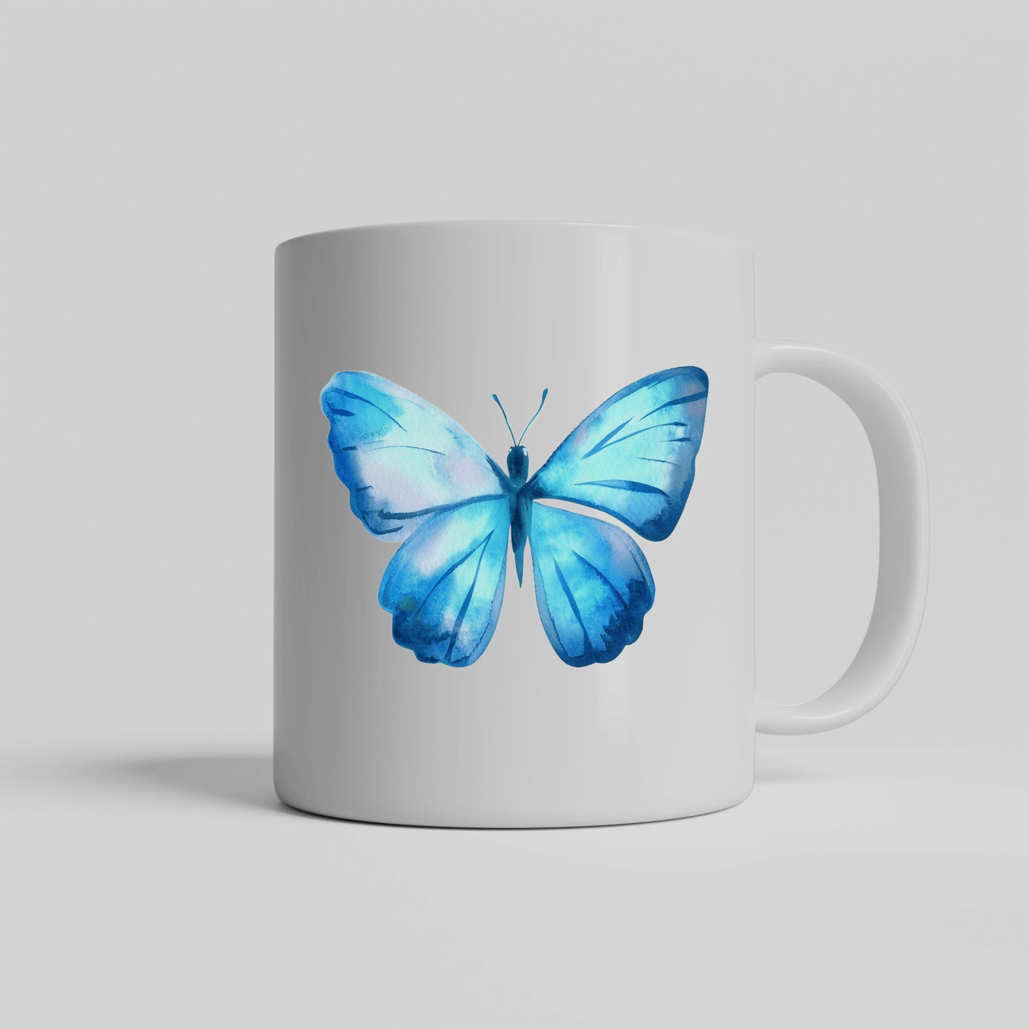 Butterfly Mug Gift, Blue Wings Butterflies