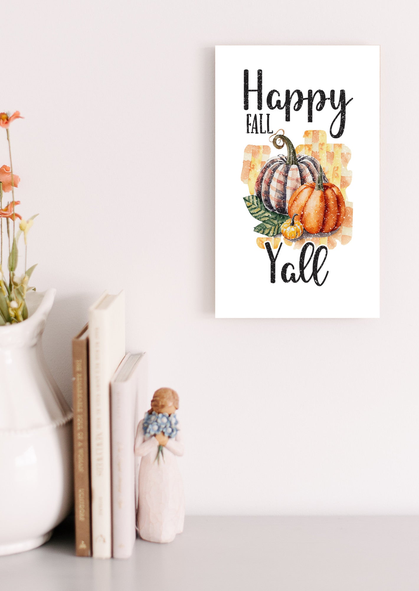 Happy Fall Sign, Autumn Thanksgiving Decor