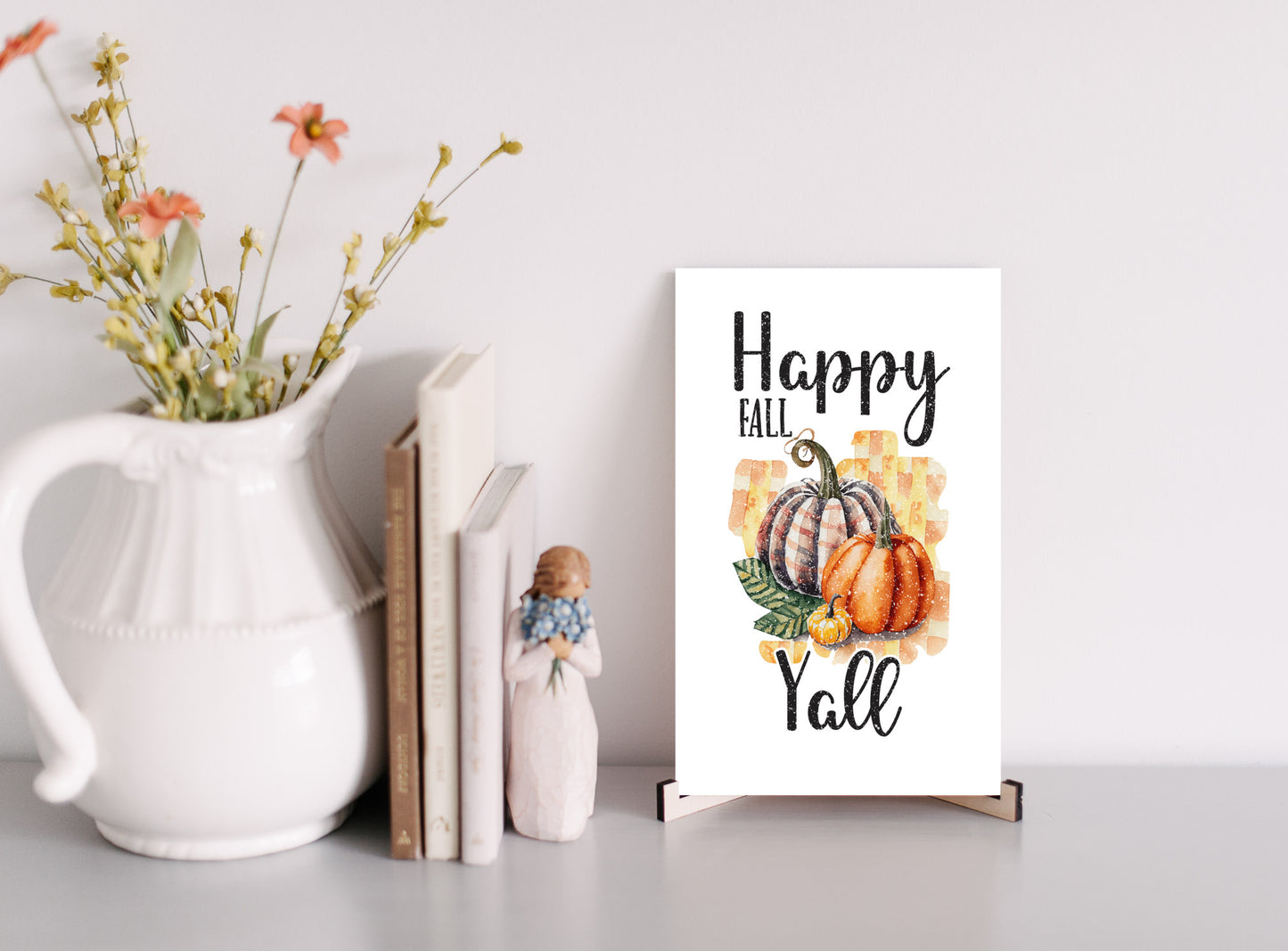 Happy Fall Sign, Autumn Thanksgiving Decor