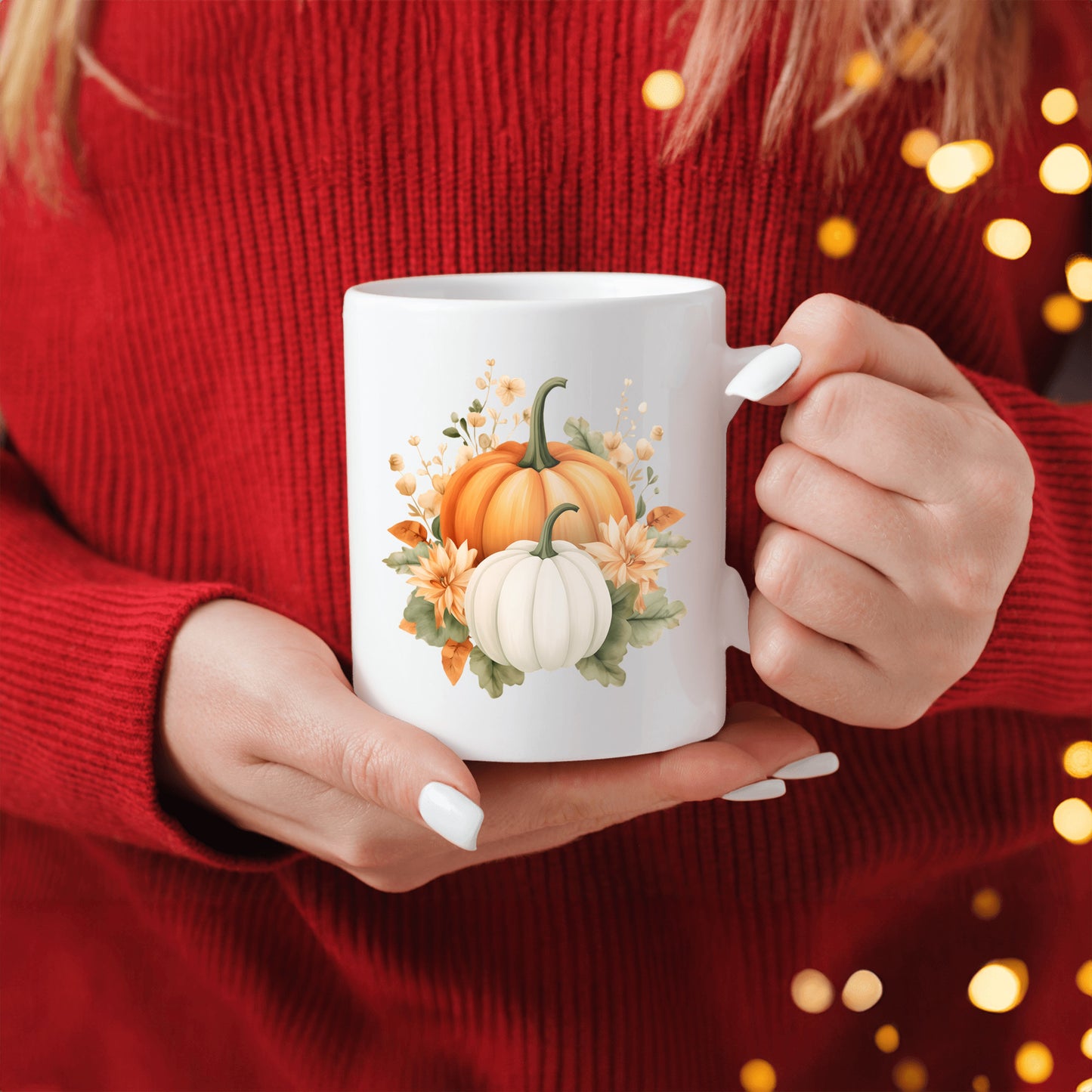 Fall Pumpkin Mug, Autumn Gift