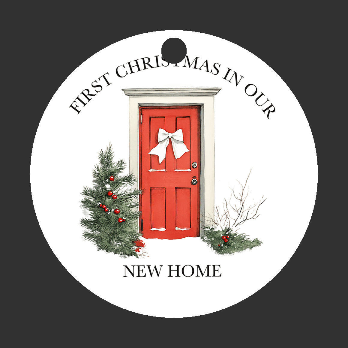 New Home Christmas Ornament, First Holiday Door