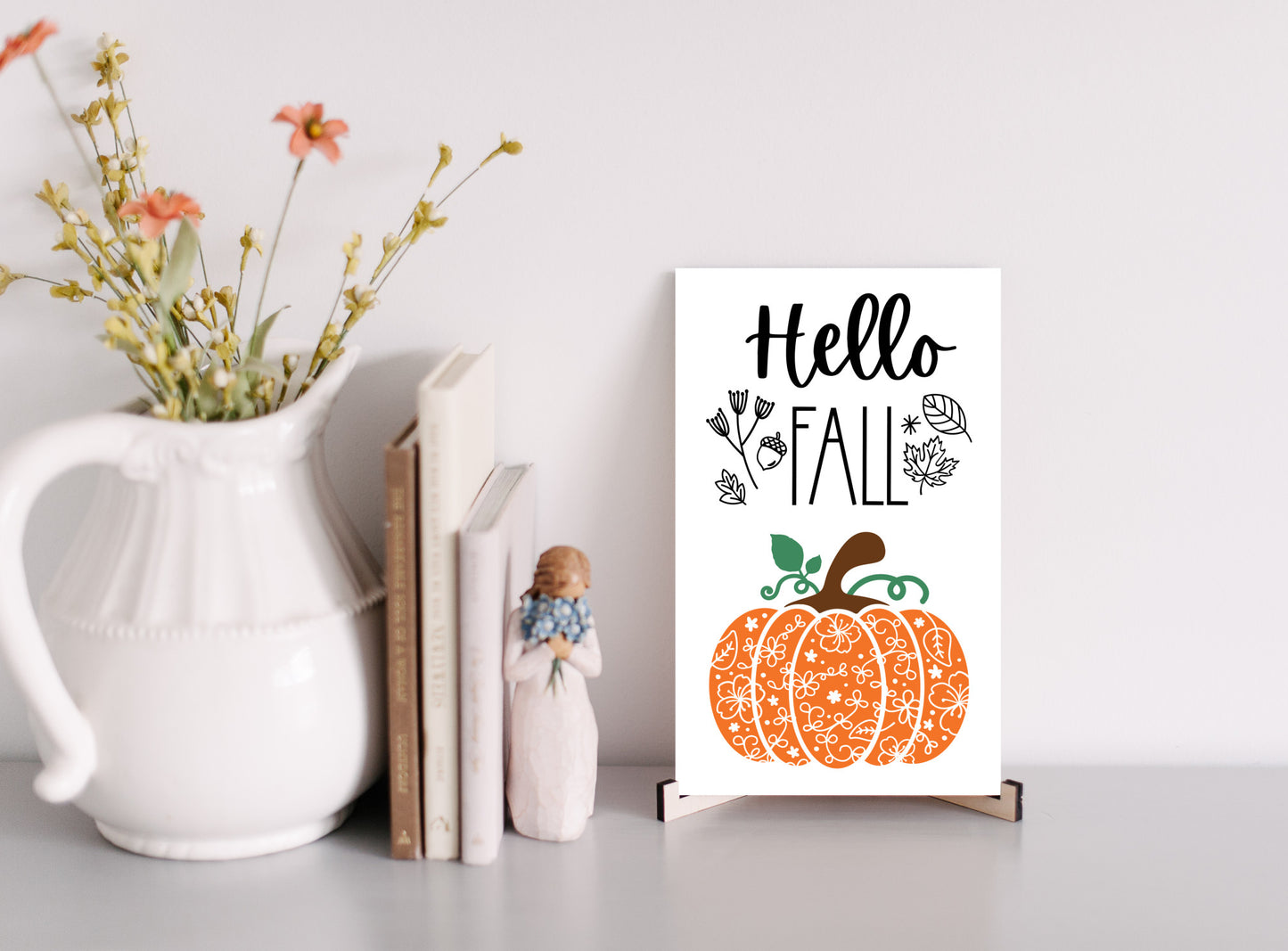 Fall Decor Sign, Autumn Home Art