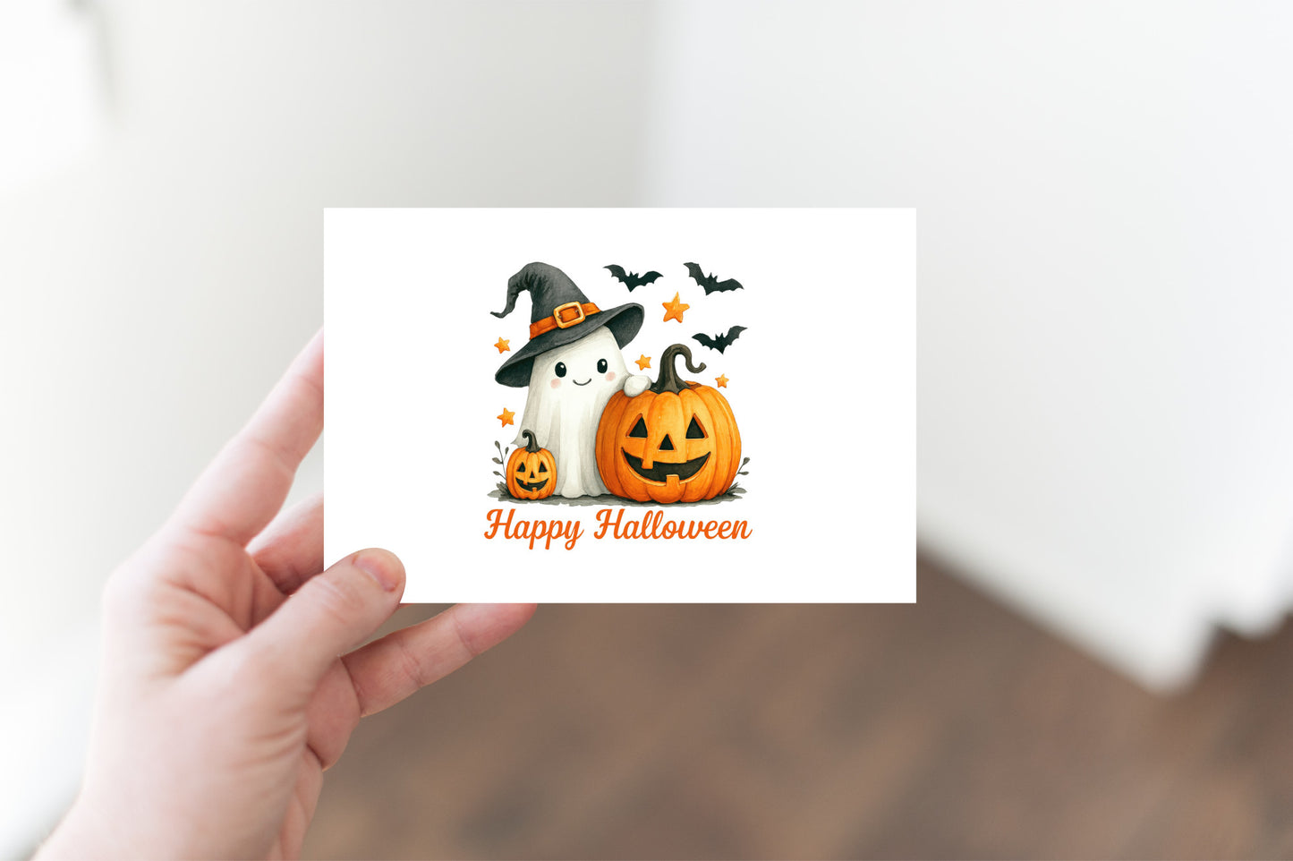 Happy Halloween Sign - Ghost Decor Wall Art