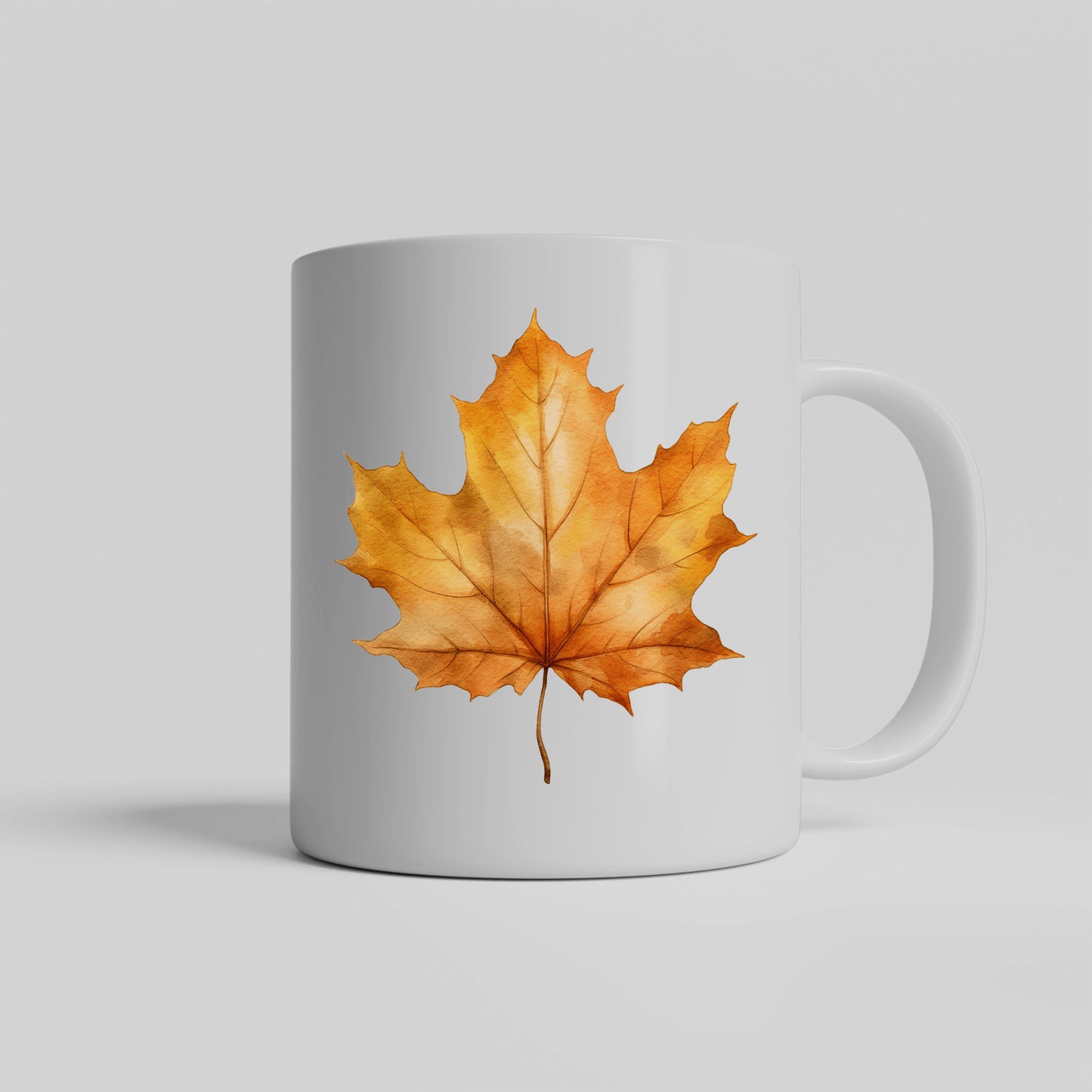 Autumn Fall Mug, Thanksgiving Leaf