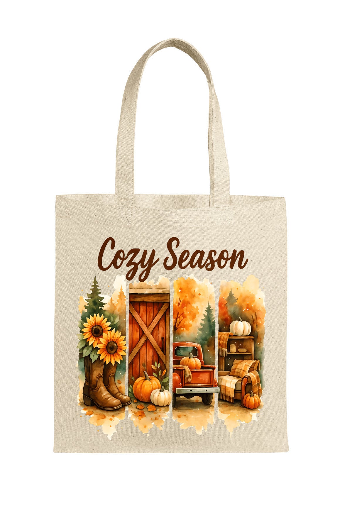 Autumn Fall Canvas Tote