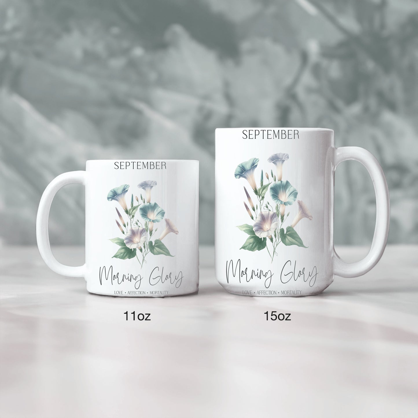 September Birth Month, Ceramic Birthday Mug