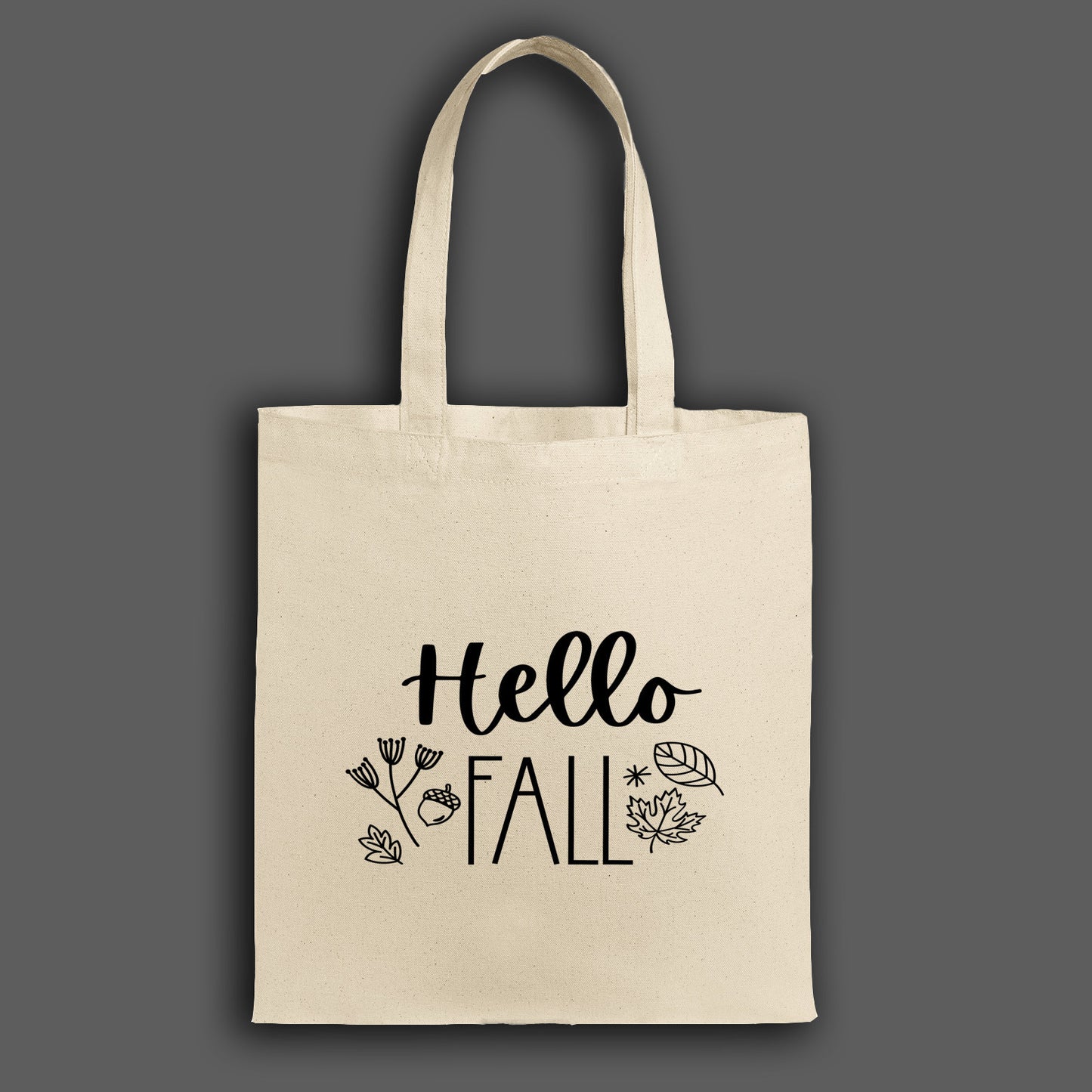 Fall Canvas Tote Bag, Autumn Gift