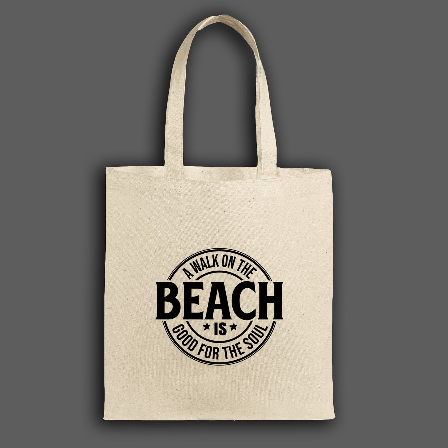 Beach Bag, Seashore Canvas Tote