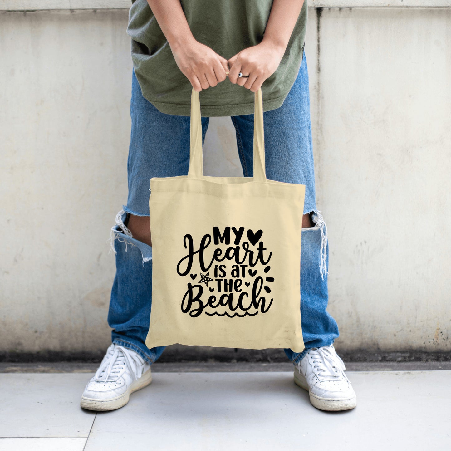 Beach Canvas Tote Bag