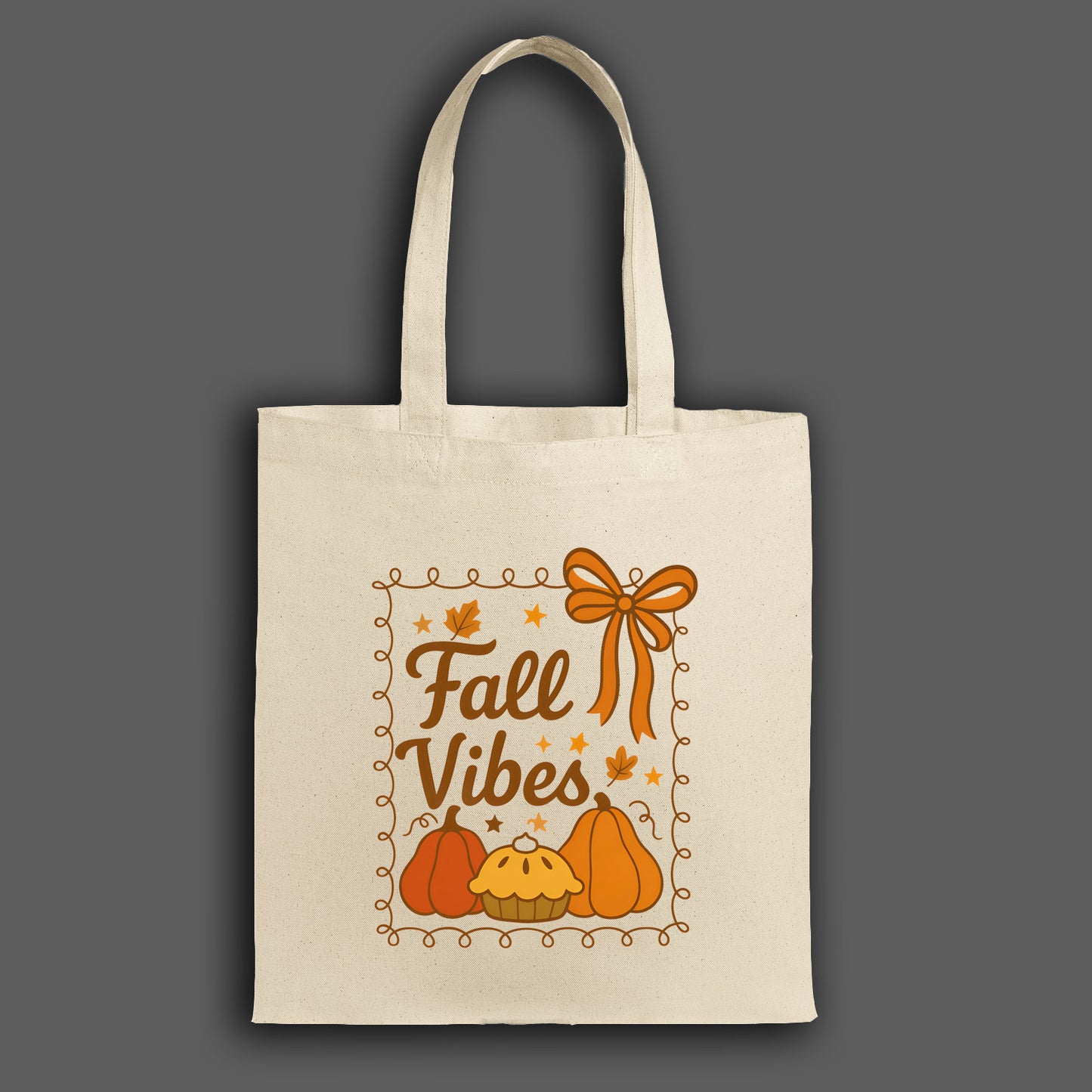 Fall Decor Tote Bag - Autumn Canvas Bag