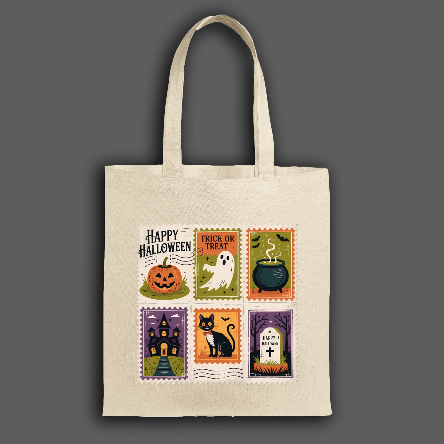 Halloween Candy Bag - Fall Canvas Bags