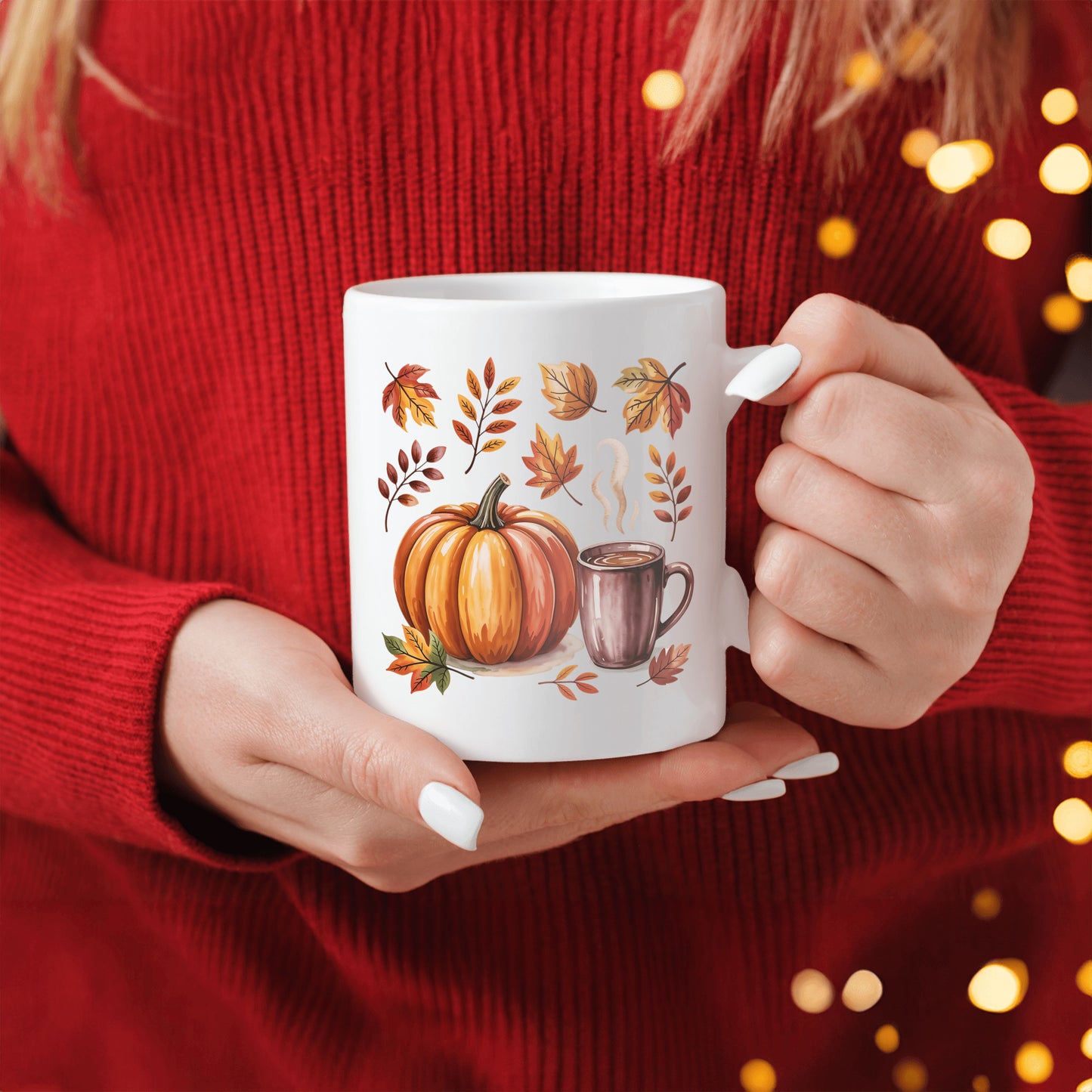 Pumpkin Thanksgiving Mug - Autumn Fall Kitchen Decor