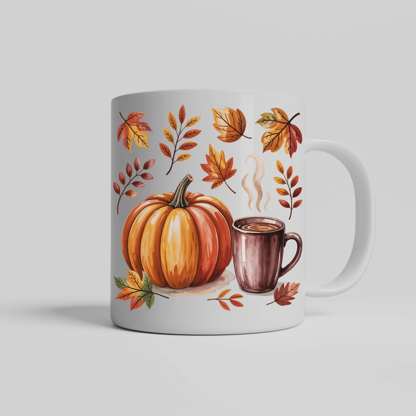Pumpkin Thanksgiving Mug - Autumn Fall Kitchen Decor