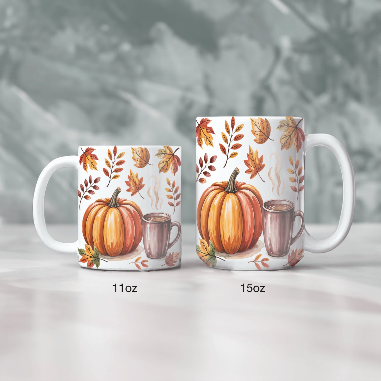 Pumpkin Thanksgiving Mug - Autumn Fall Kitchen Decor