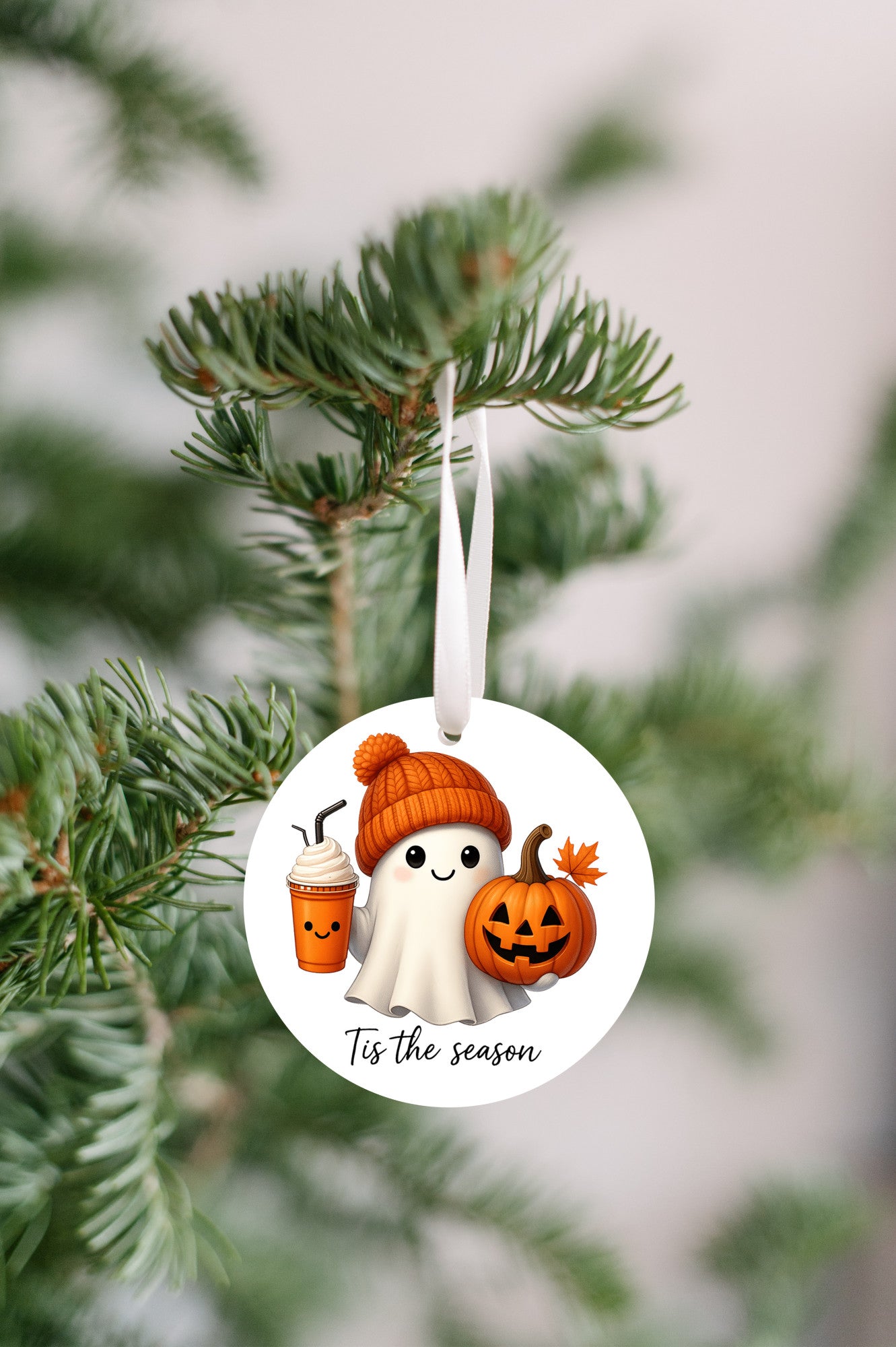 Ghost Halloween Tree Ornament