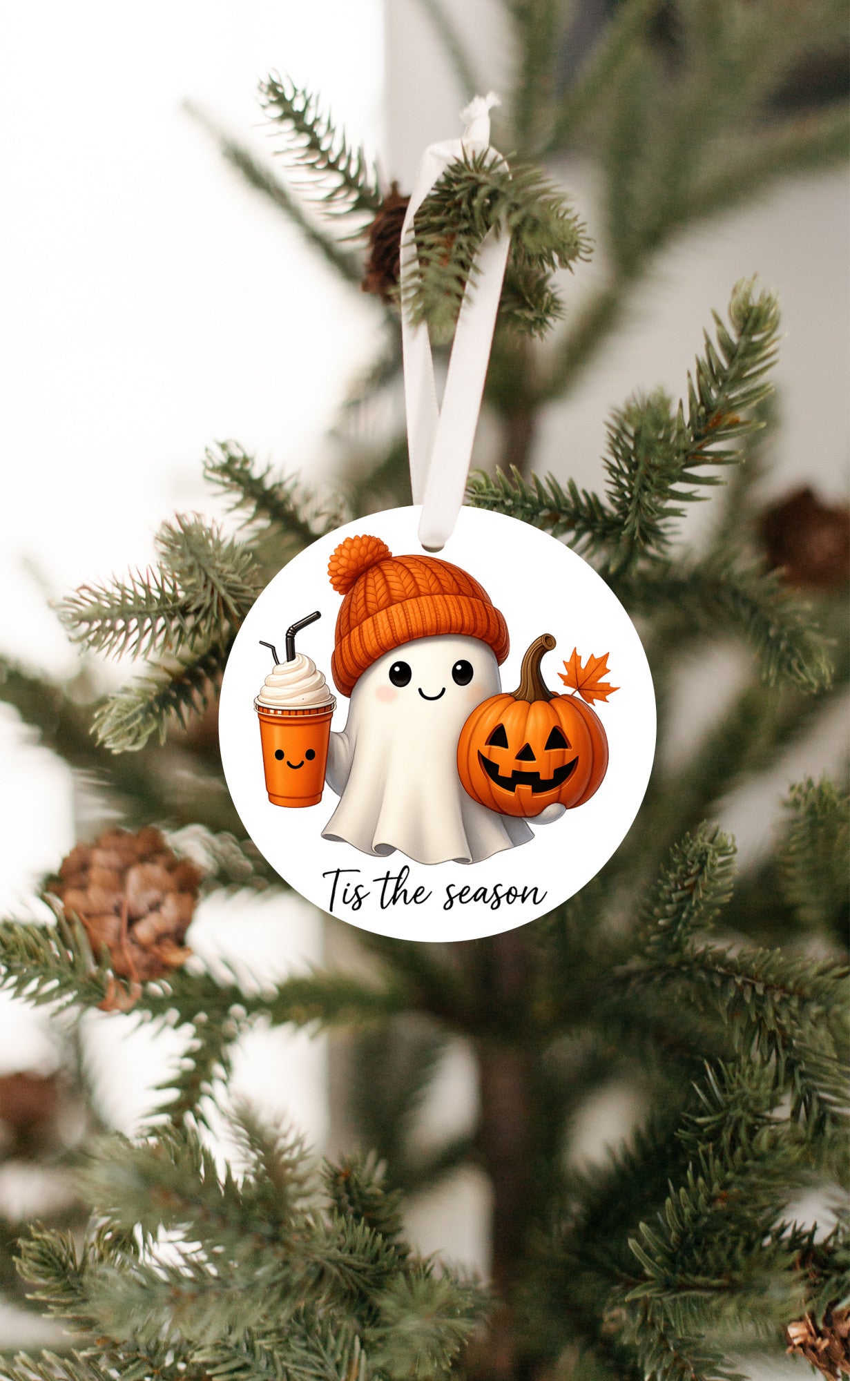 Ghost Halloween Tree Ornament