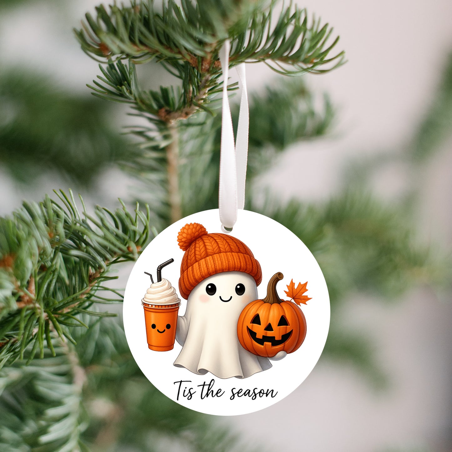 Ghost Halloween Tree Ornament
