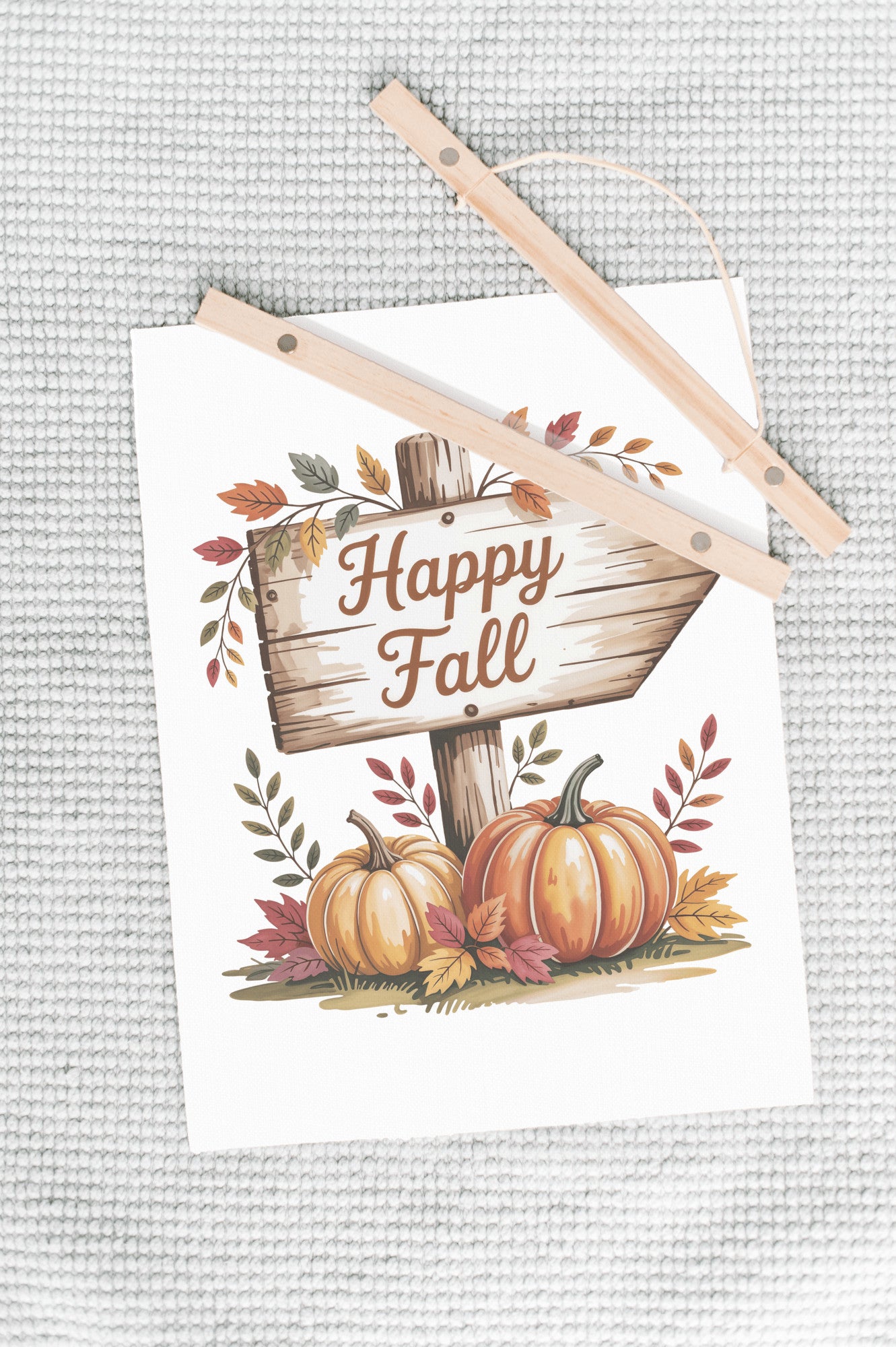 Hanging Canvas Wall Art, Fall Autumn Home Decor
