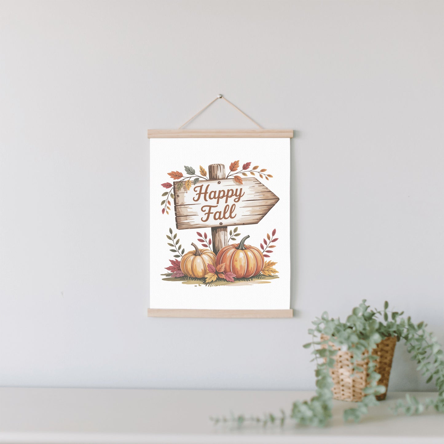 Hanging Canvas Wall Art, Fall Autumn Home Decor