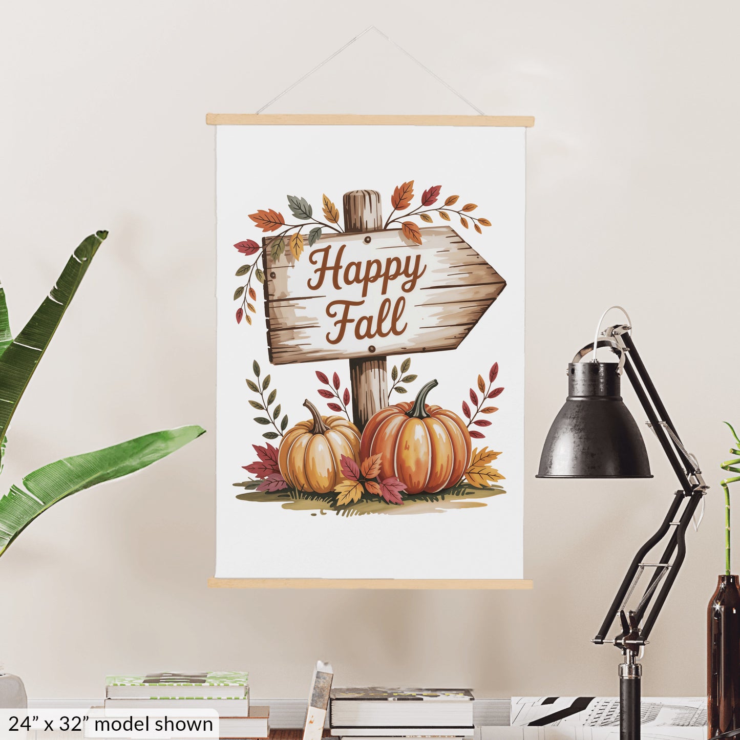 Hanging Canvas Wall Art, Fall Autumn Home Decor