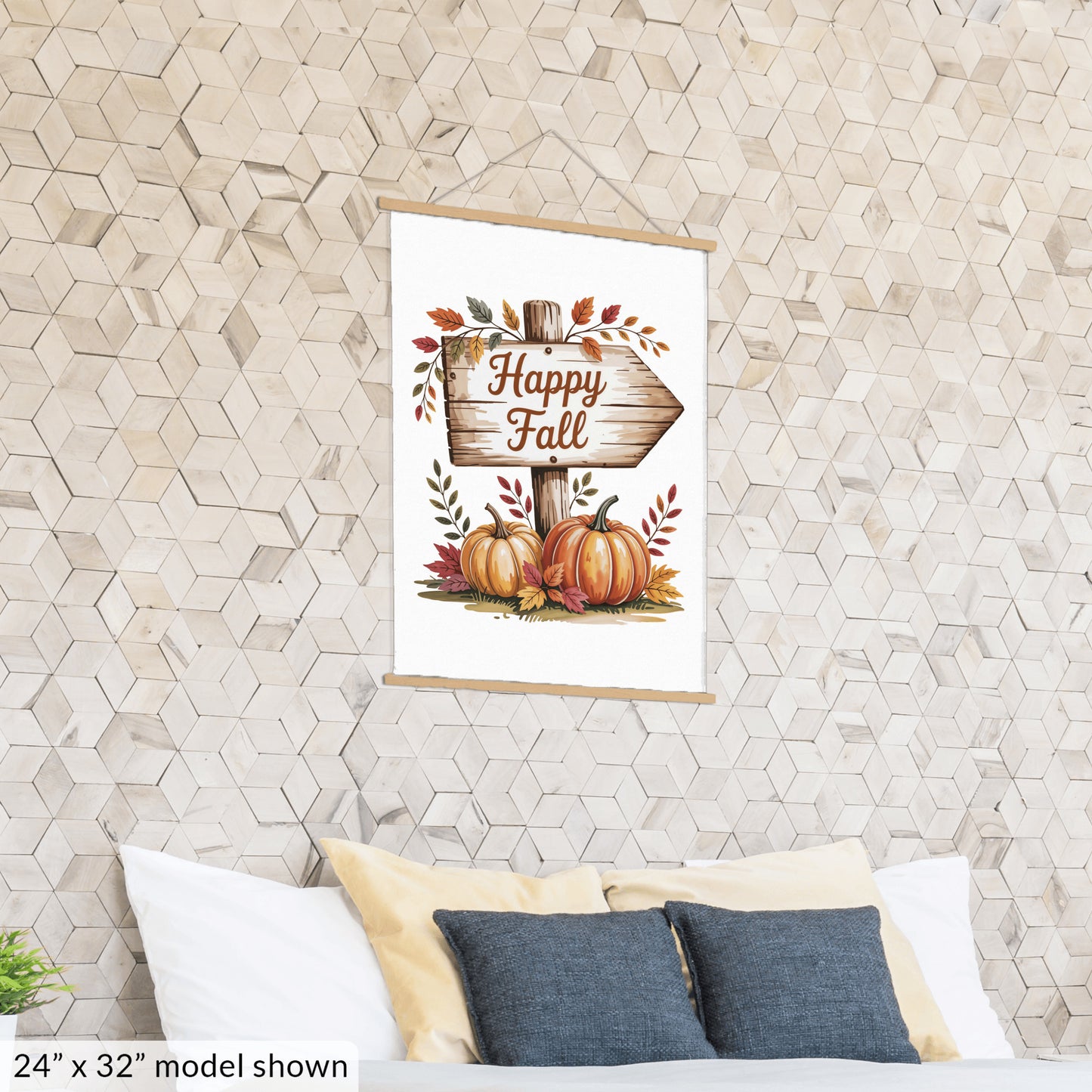 Hanging Canvas Wall Art, Fall Autumn Home Decor