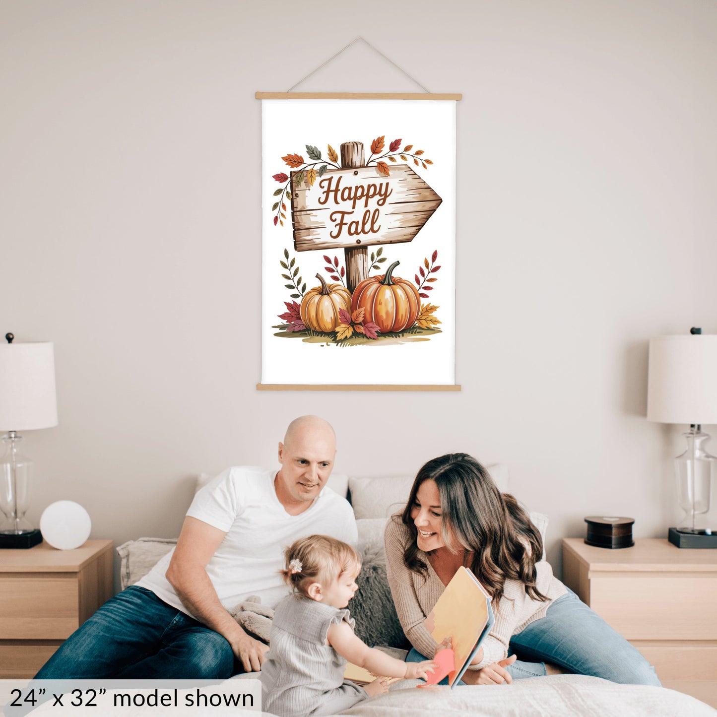 Hanging Canvas Wall Art, Fall Autumn Home Decor