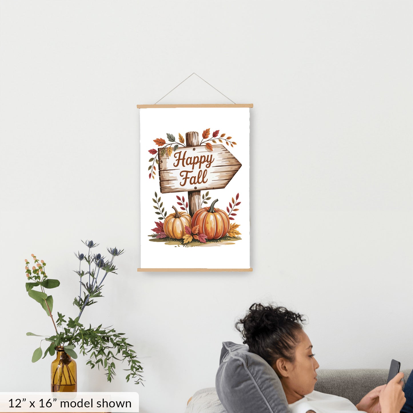 Hanging Canvas Wall Art, Fall Autumn Home Decor