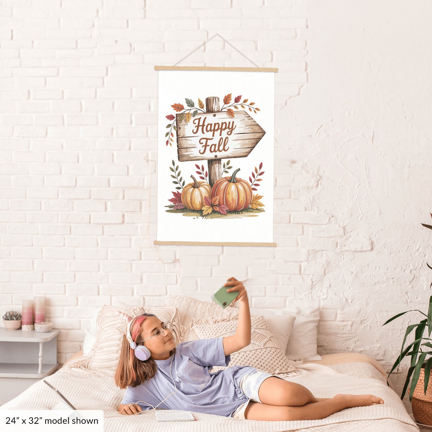 Hanging Canvas Wall Art, Fall Autumn Home Decor