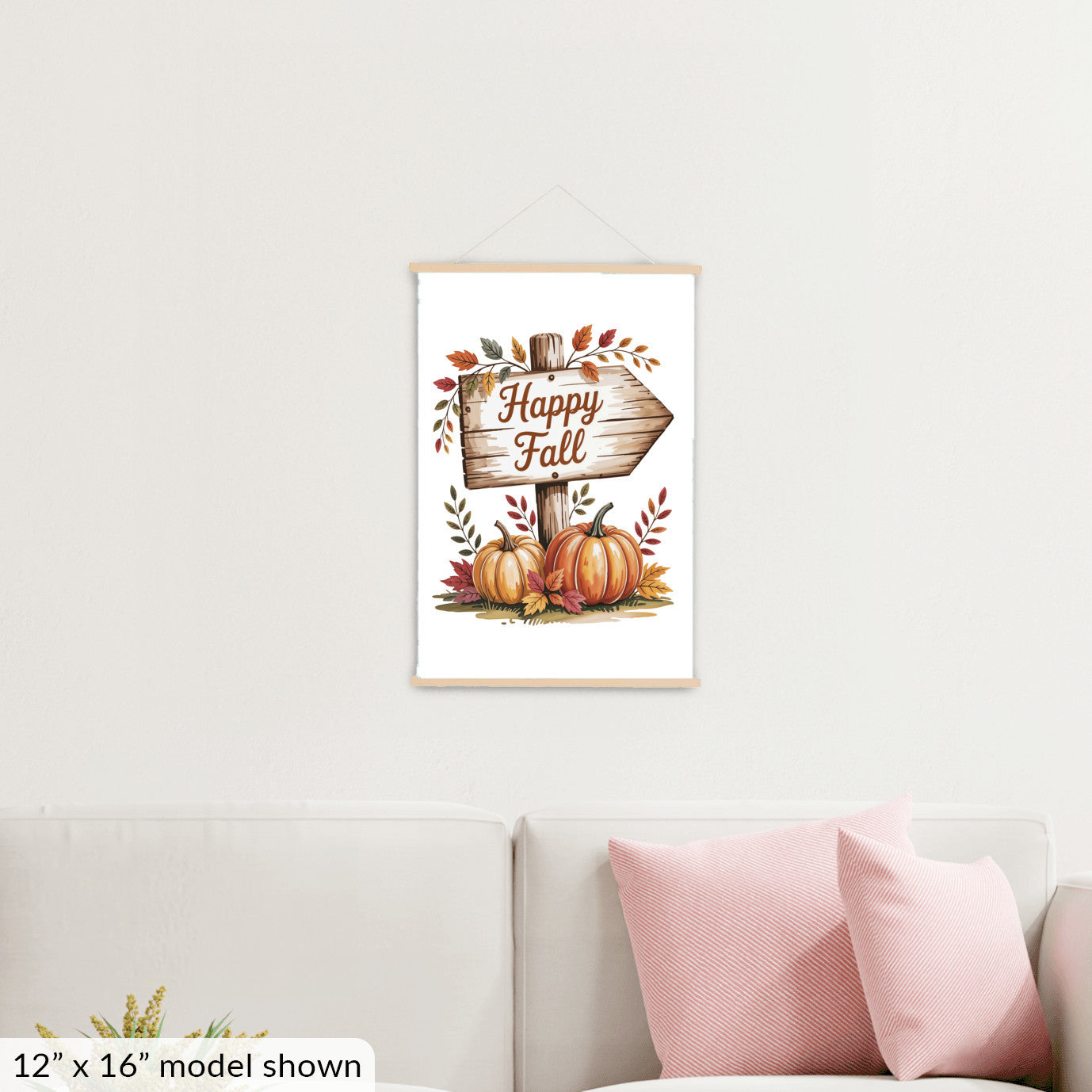 Hanging Canvas Wall Art, Fall Autumn Home Decor