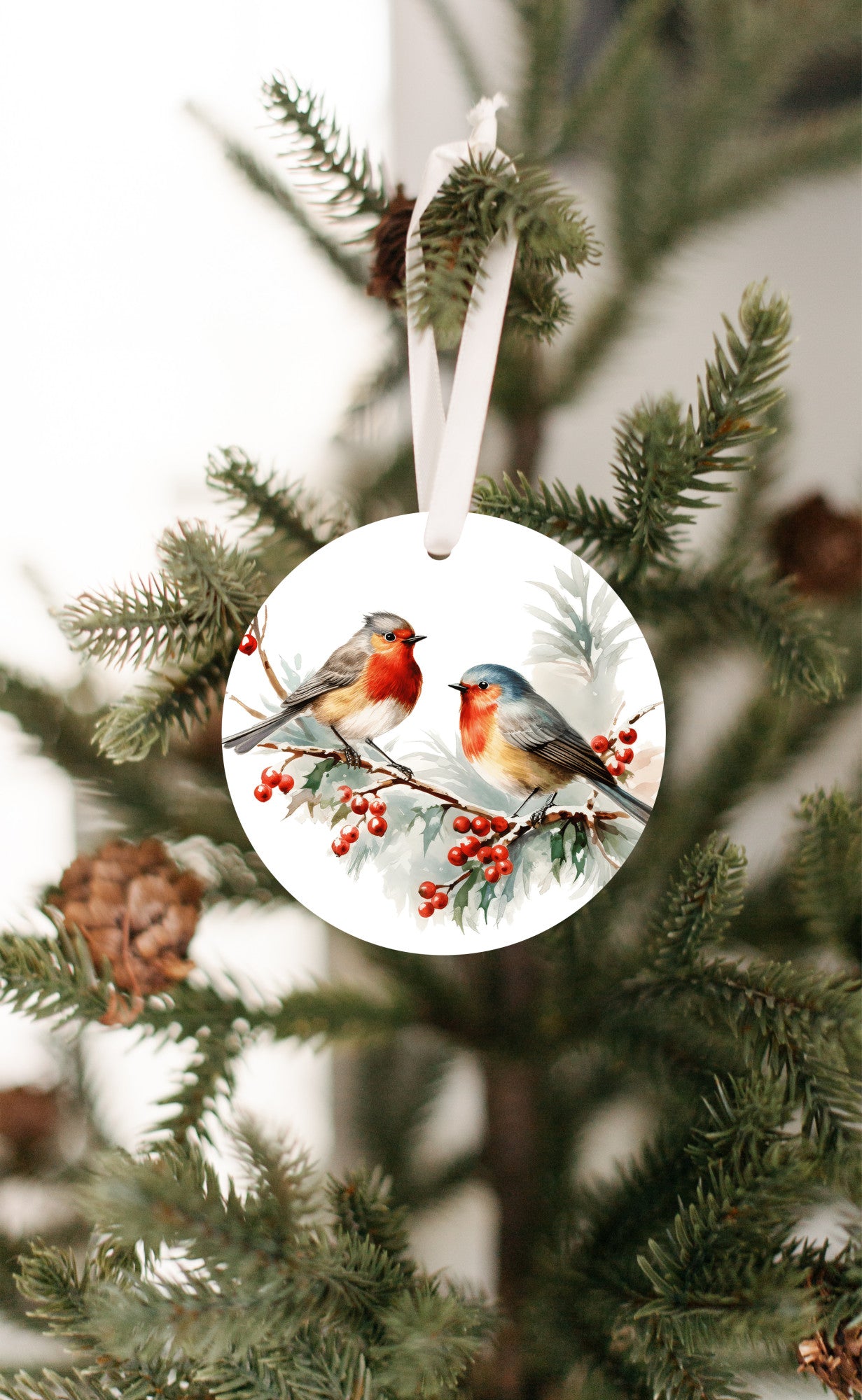 Birds Ornament, Songbirds Christmas Decor