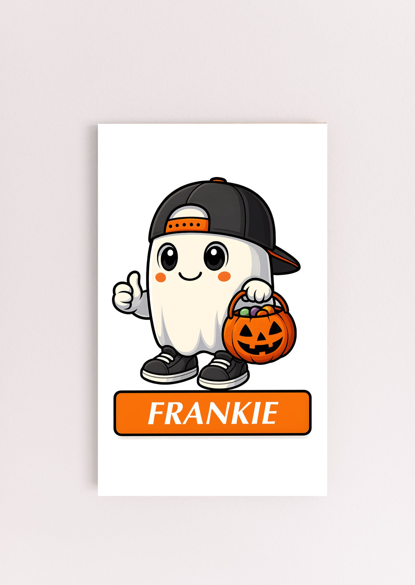 Halloween Sign, Personalized Ghost Decor
