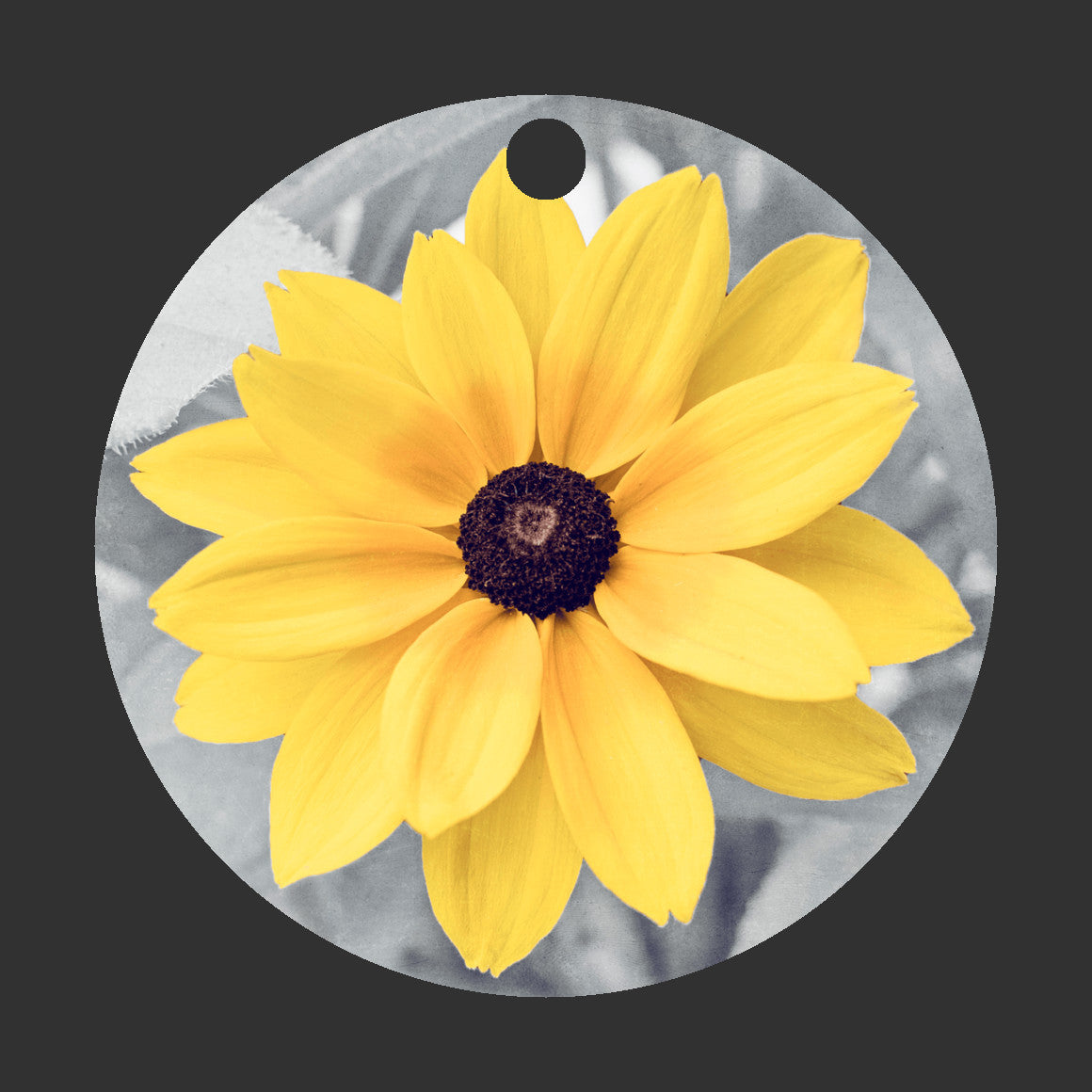Yellow Flower Christmas Ornament, Nature Tree Gift