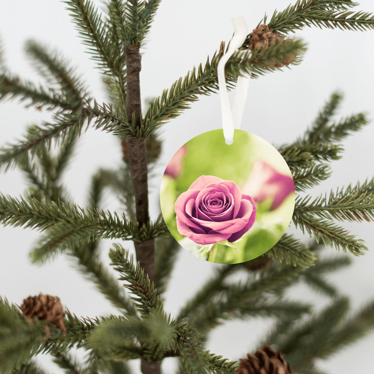 Rose Christmas Ornament, Flower Gift