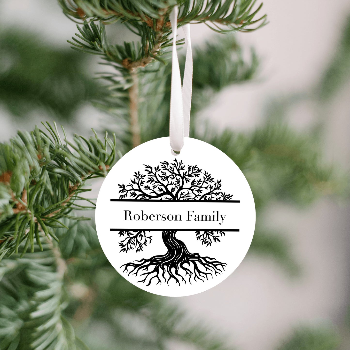 Personalized Family Christmas Tree Ornament