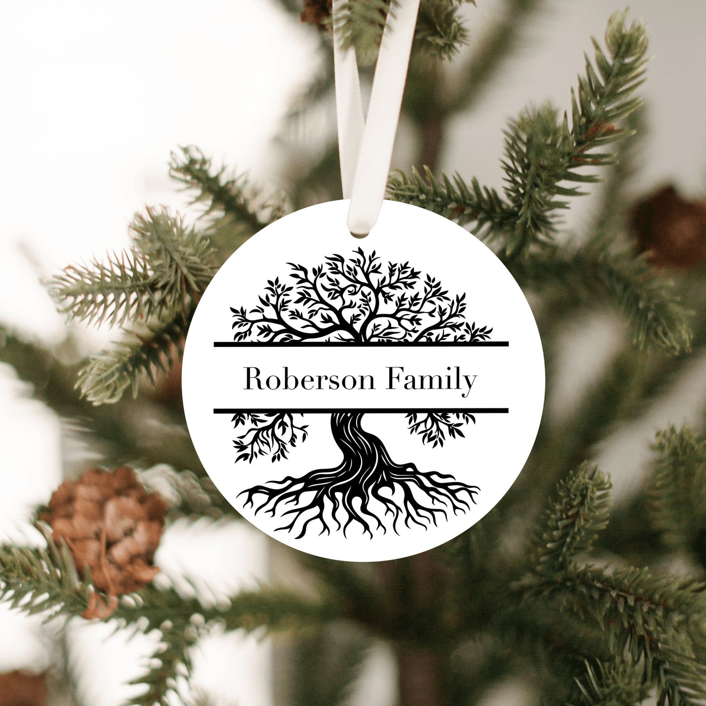 Personalized Family Christmas Tree Ornament