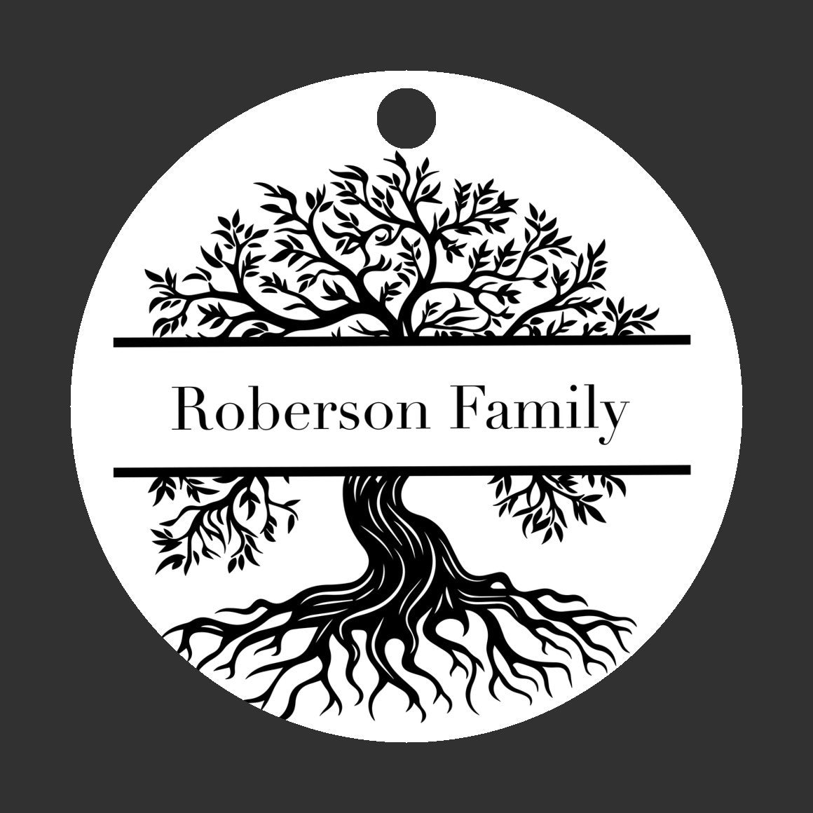 Personalized Family Christmas Tree Ornament